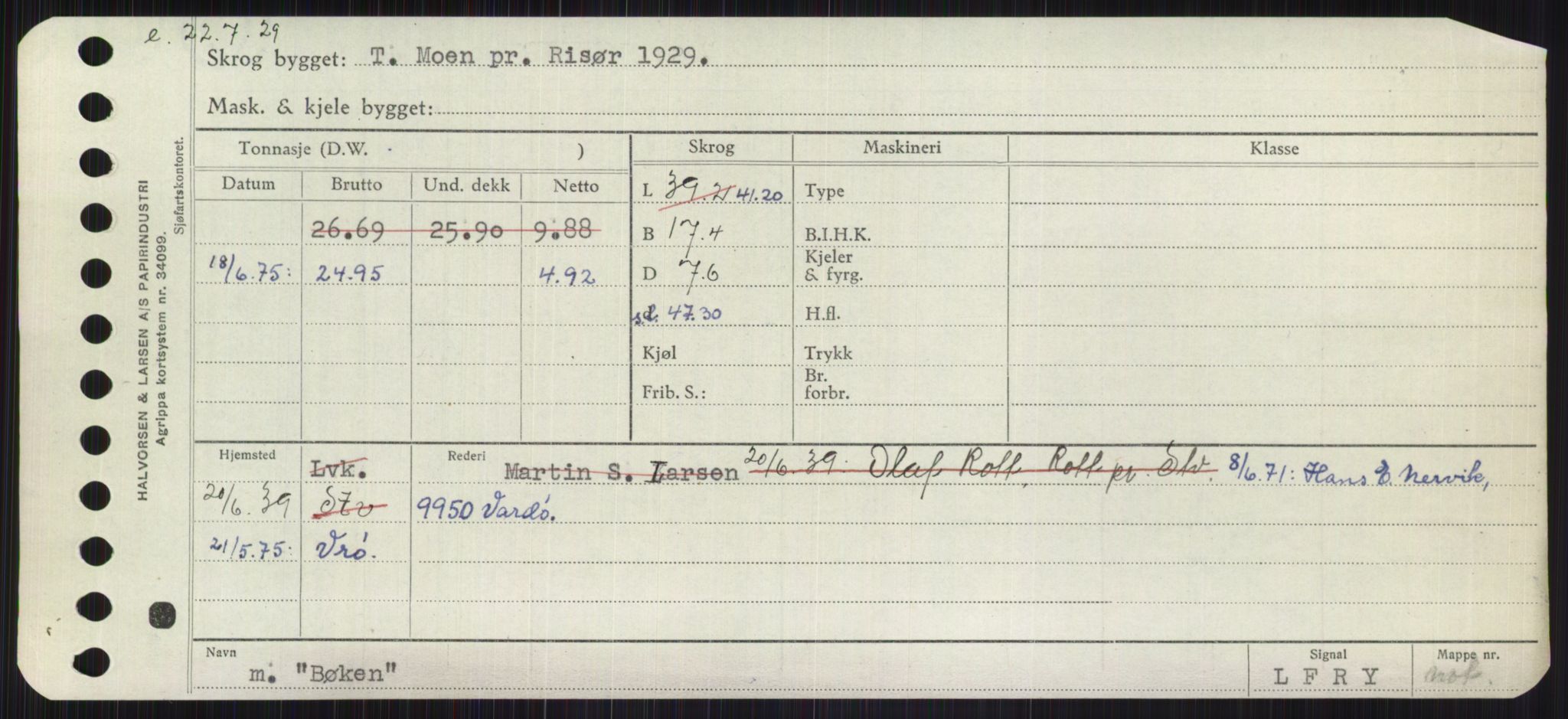 Sjøfartsdirektoratet med forløpere, Skipsmålingen, AV/RA-S-1627/H/Ha/L0001/0002: Fartøy, A-Eig / Fartøy Bjør-Eig, p. 459