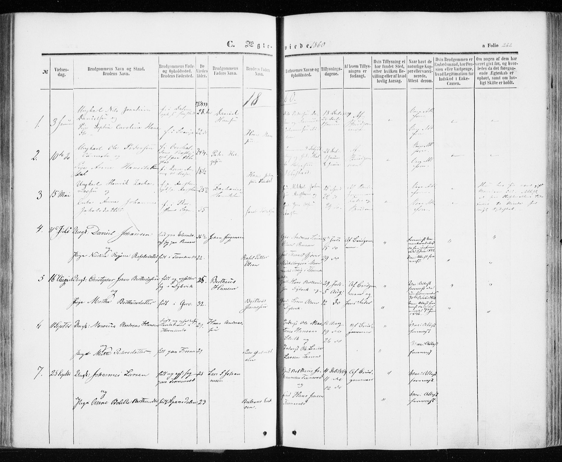 Ibestad sokneprestembete, SATØ/S-0077/H/Ha/Haa/L0009kirke: Parish register (official) no. 9, 1859-1868, p. 262