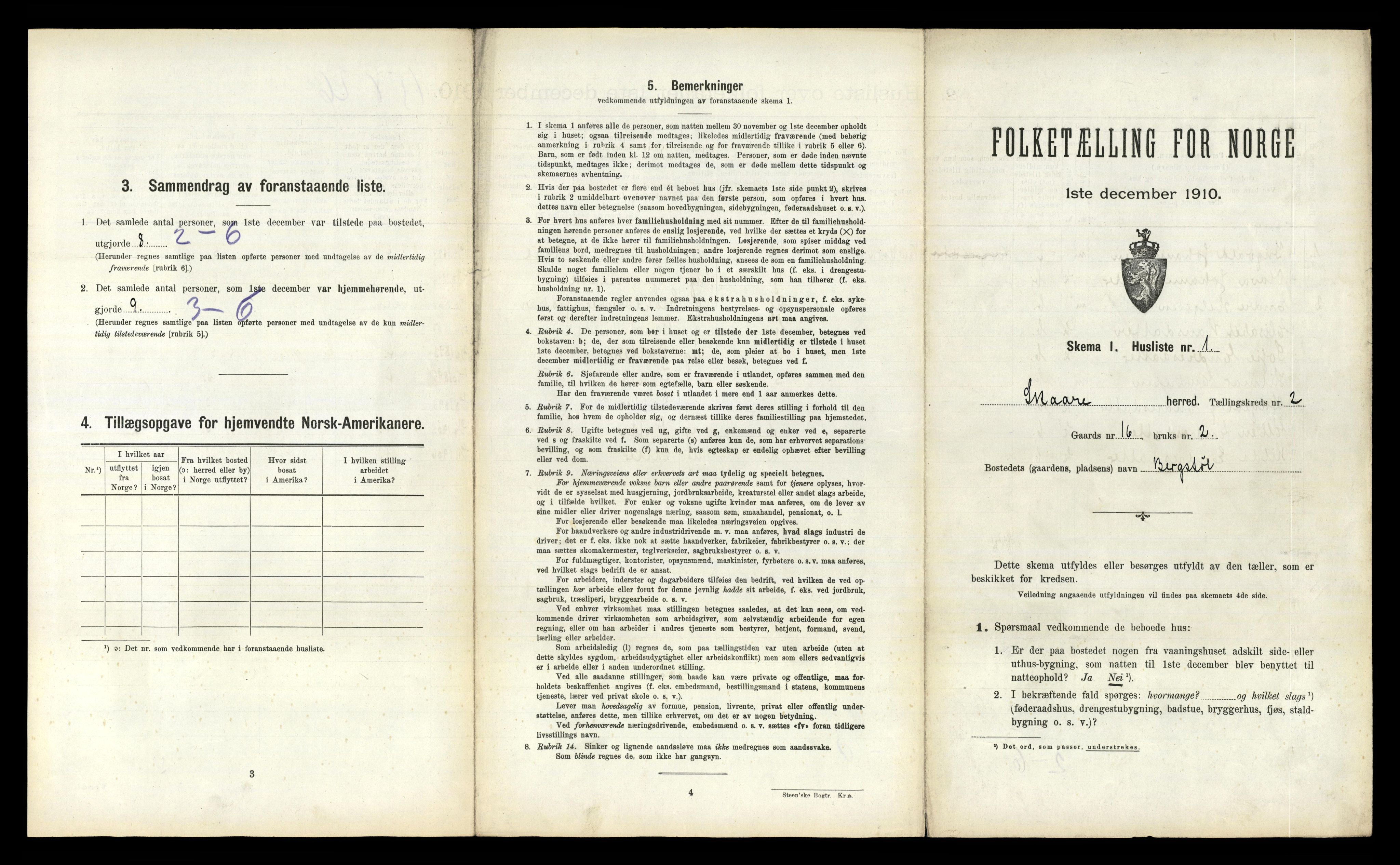 RA, 1910 census for Skåre, 1910, p. 88