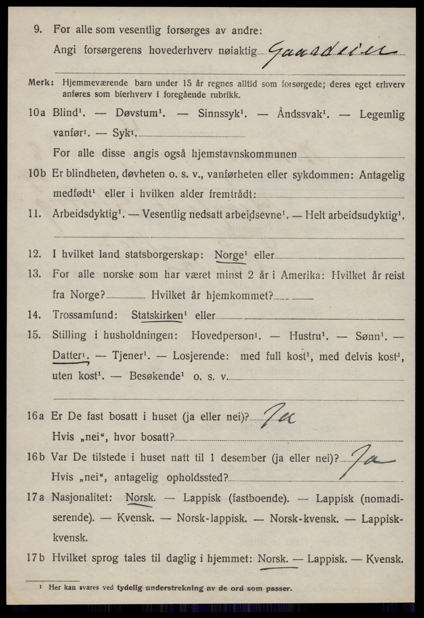 SAT, 1920 census for Røros, 1920, p. 7363