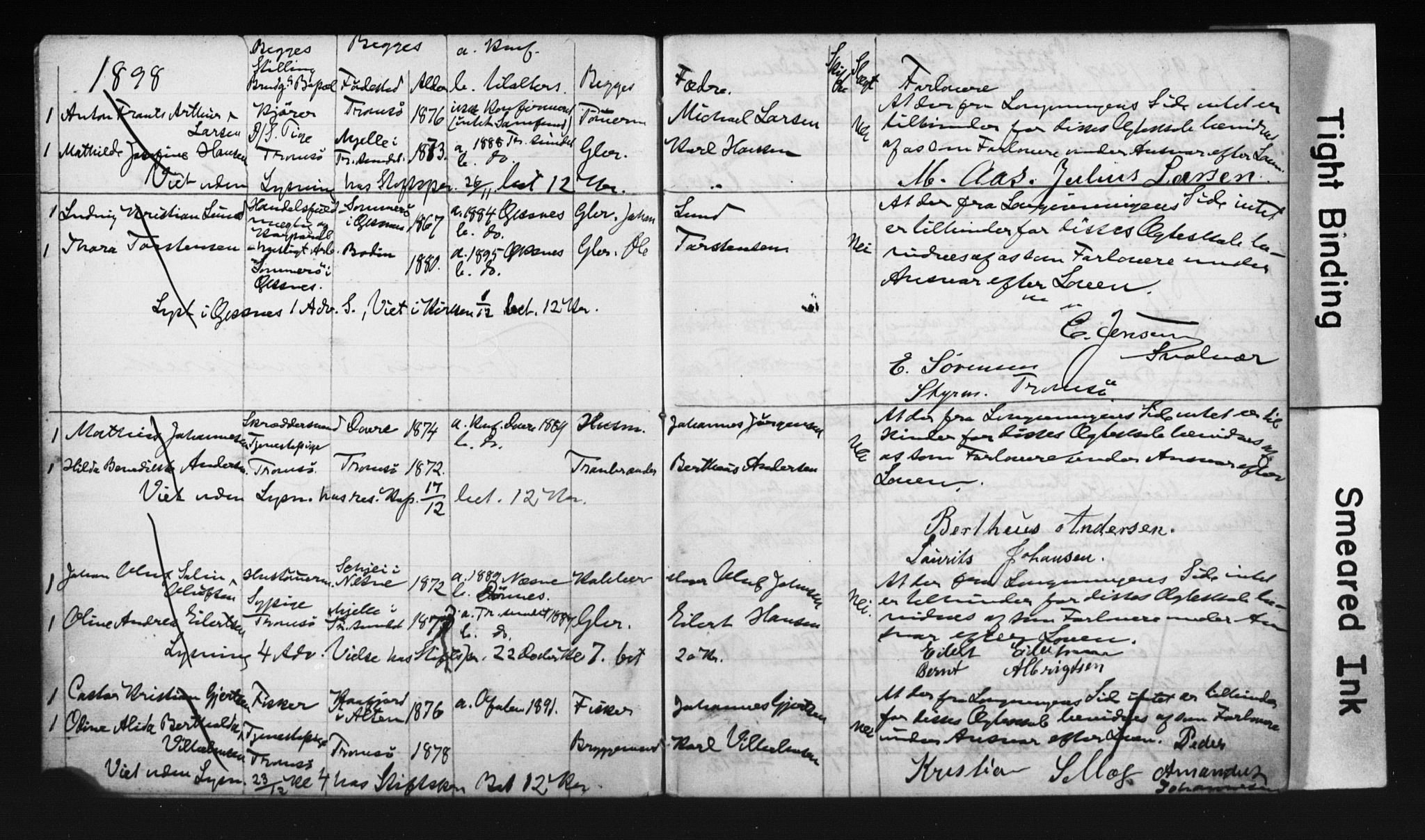 Tromsø sokneprestkontor/stiftsprosti/domprosti, AV/SATØ-S-1343/H/Hc/L0099/0003: Banns register no. 99.3, 1899-1901