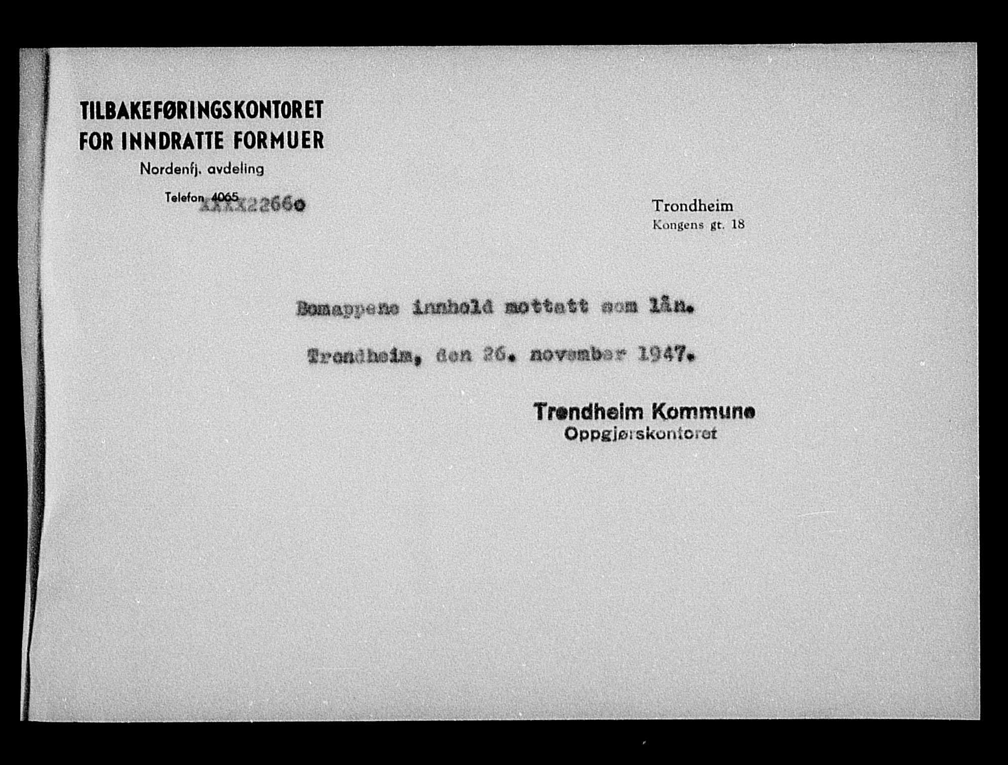 Justisdepartementet, Tilbakeføringskontoret for inndratte formuer, AV/RA-S-1564/H/Hc/Hca/L0894: --, 1945-1947, p. 530