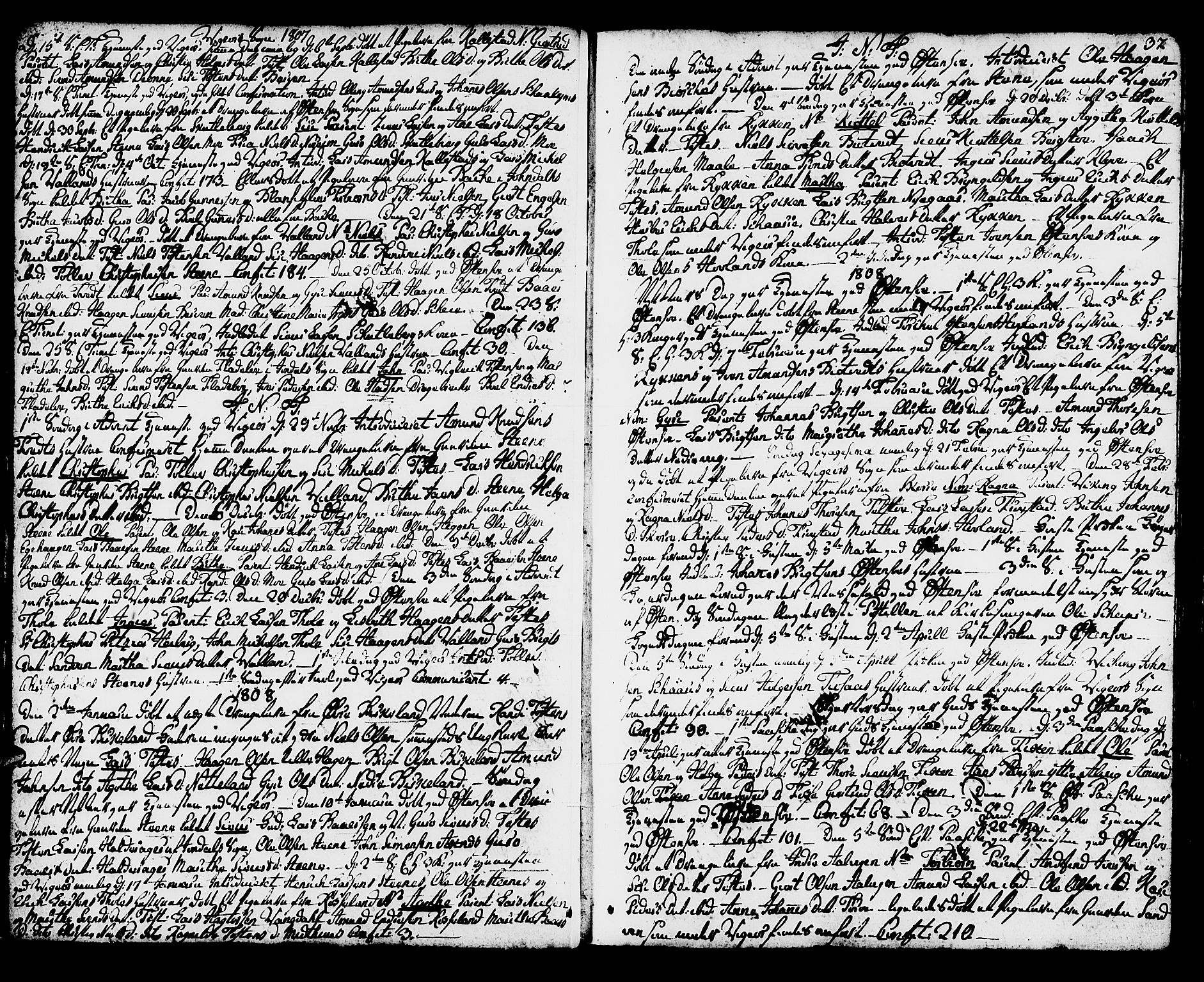 Kvam sokneprestembete, AV/SAB-A-76201/H/Haa: Parish register (official) no. A 5, 1796-1832, p. 37