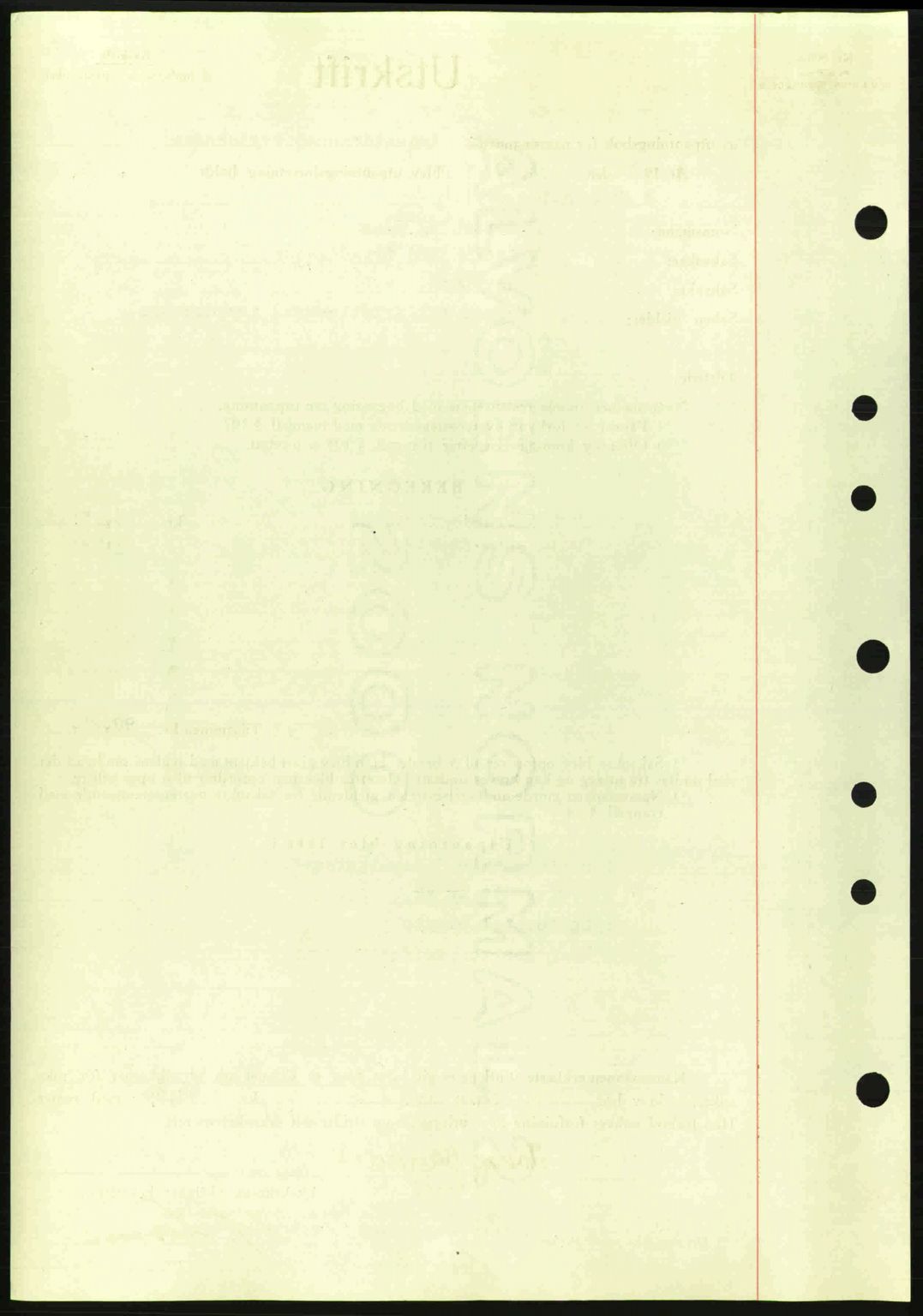 Kristiansund byfogd, SAT/A-4587/A/27: Mortgage book no. 31, 1938-1939, Diary no: : 806/1939