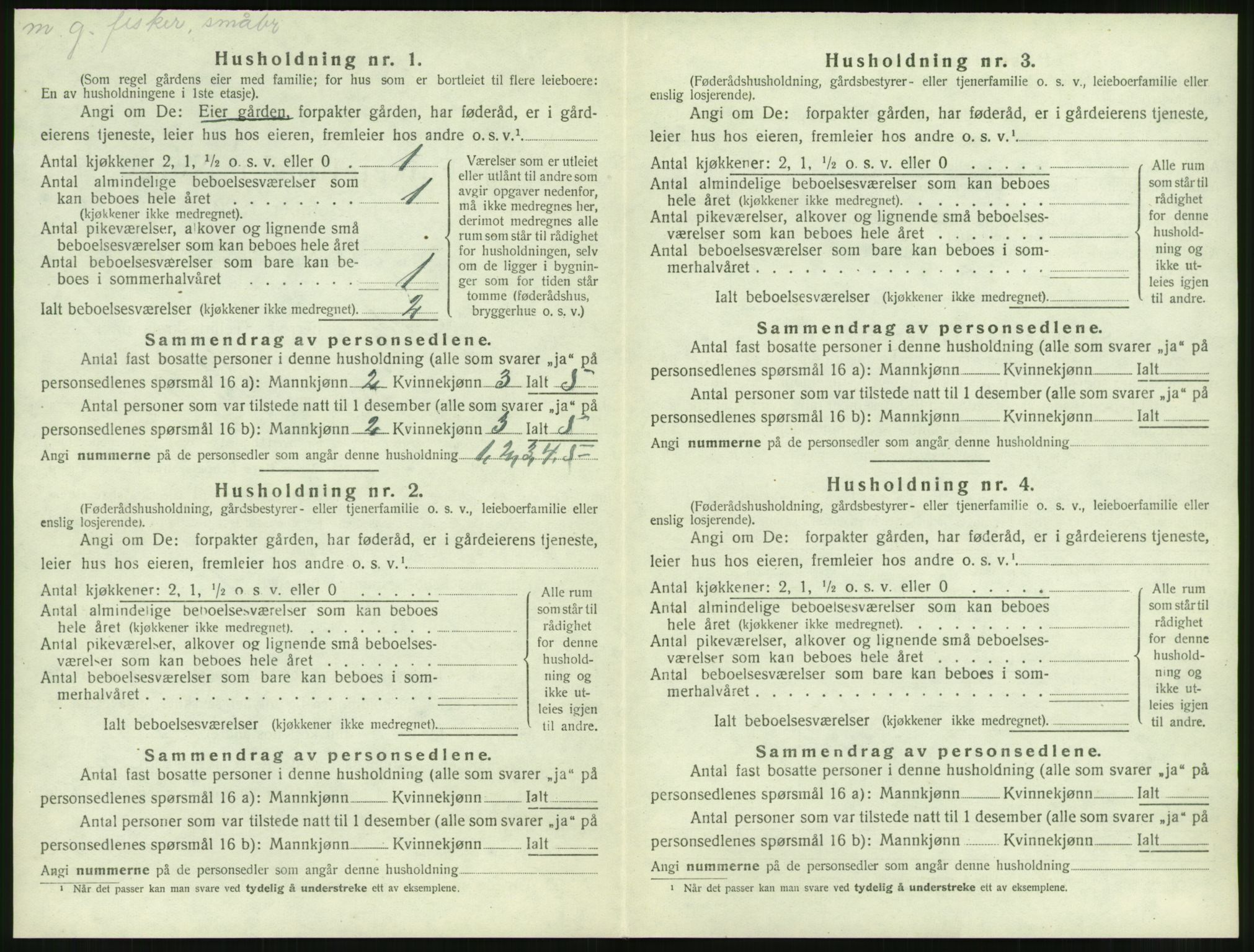 SAT, 1920 census for Edøy, 1920, p. 81