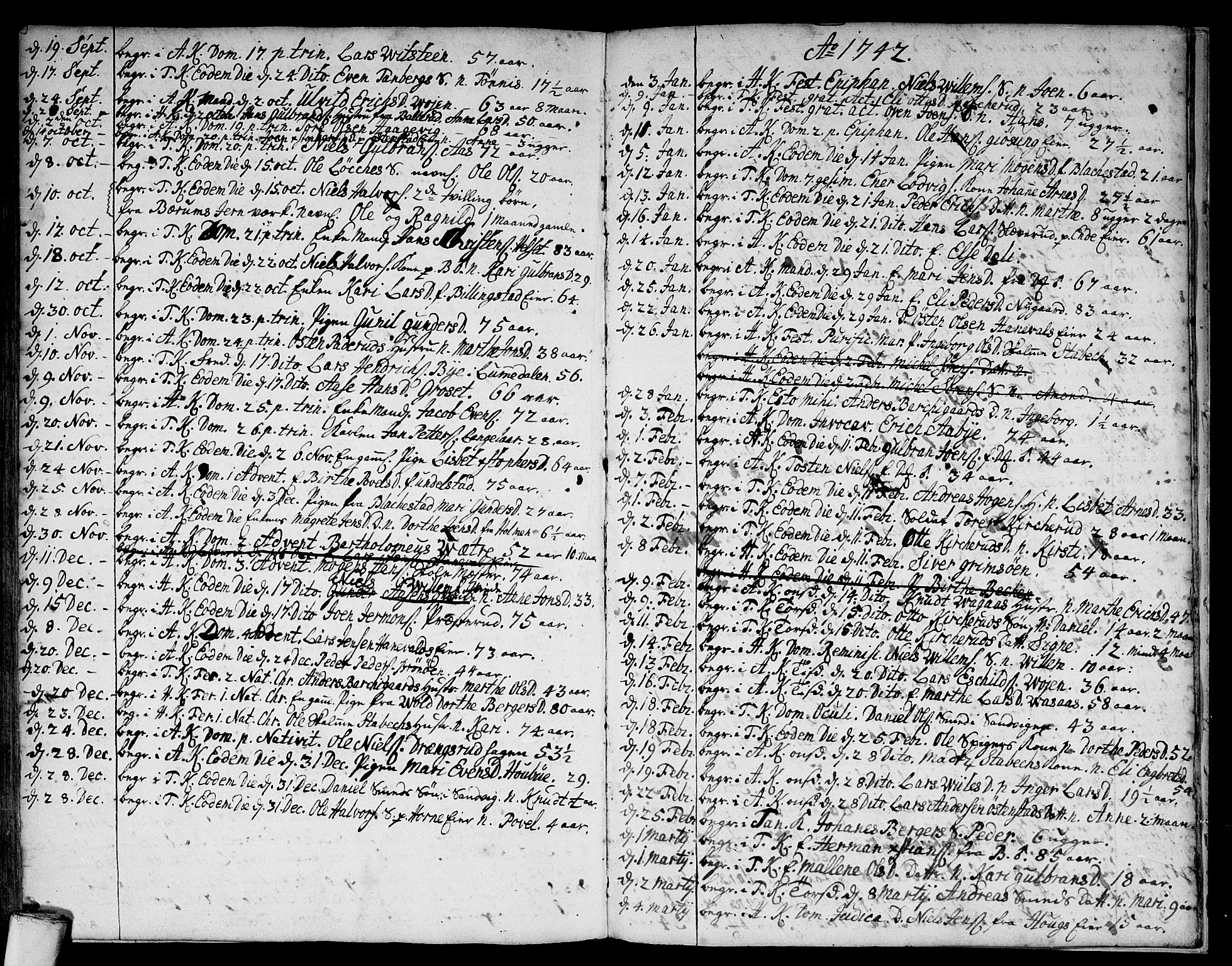 Asker prestekontor Kirkebøker, SAO/A-10256a/F/Fa/L0001: Parish register (official) no. I 1, 1726-1744, p. 108