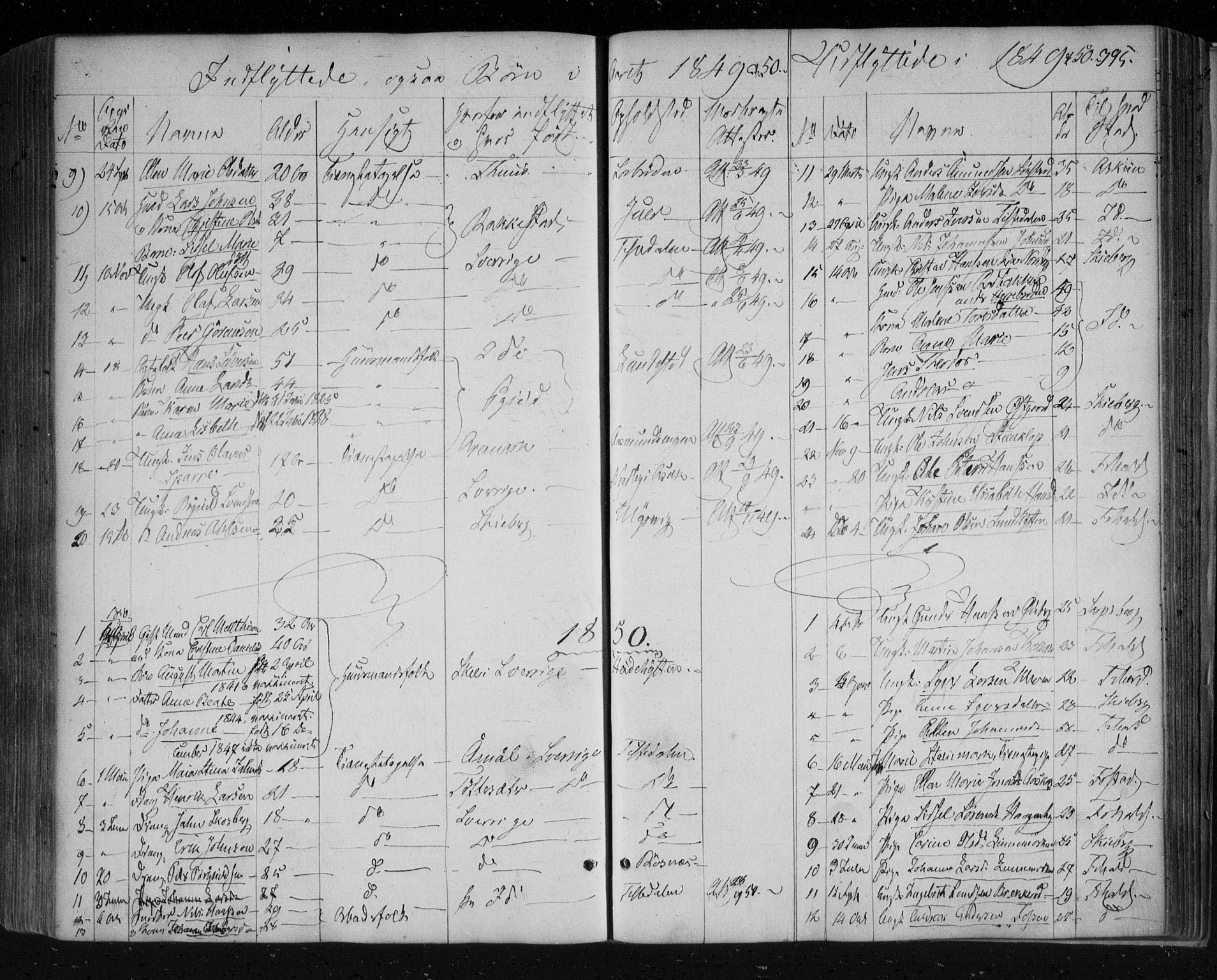 Berg prestekontor Kirkebøker, AV/SAO-A-10902/F/Fa/L0004: Parish register (official) no. I 4, 1843-1860, p. 395