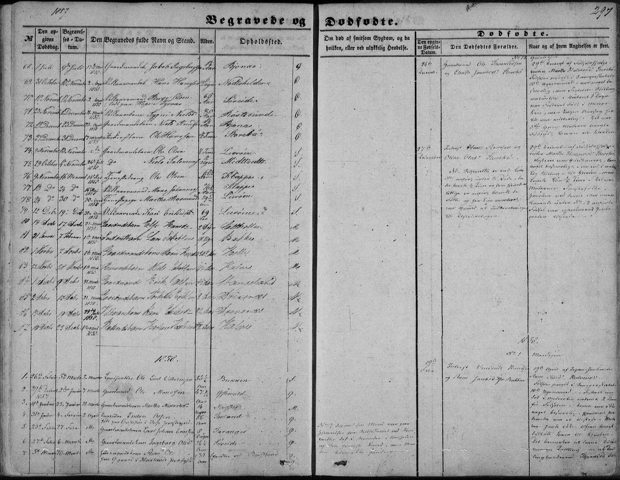 Sund sokneprestembete, SAB/A-99930: Parish register (official) no. A 14, 1850-1866, p. 297