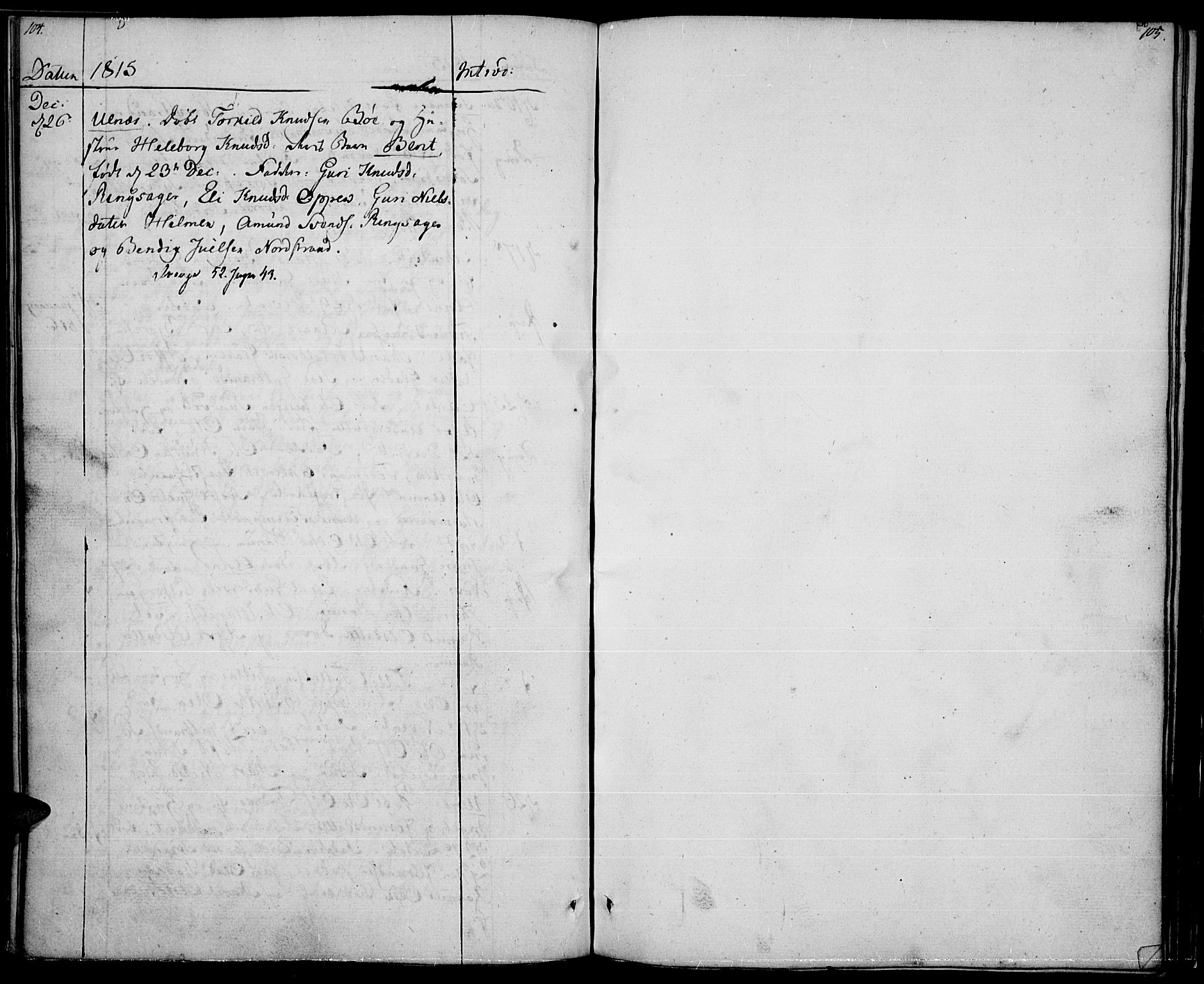 Nord-Aurdal prestekontor, AV/SAH-PREST-132/H/Ha/Haa/L0001: Parish register (official) no. 1, 1808-1815, p. 104-105