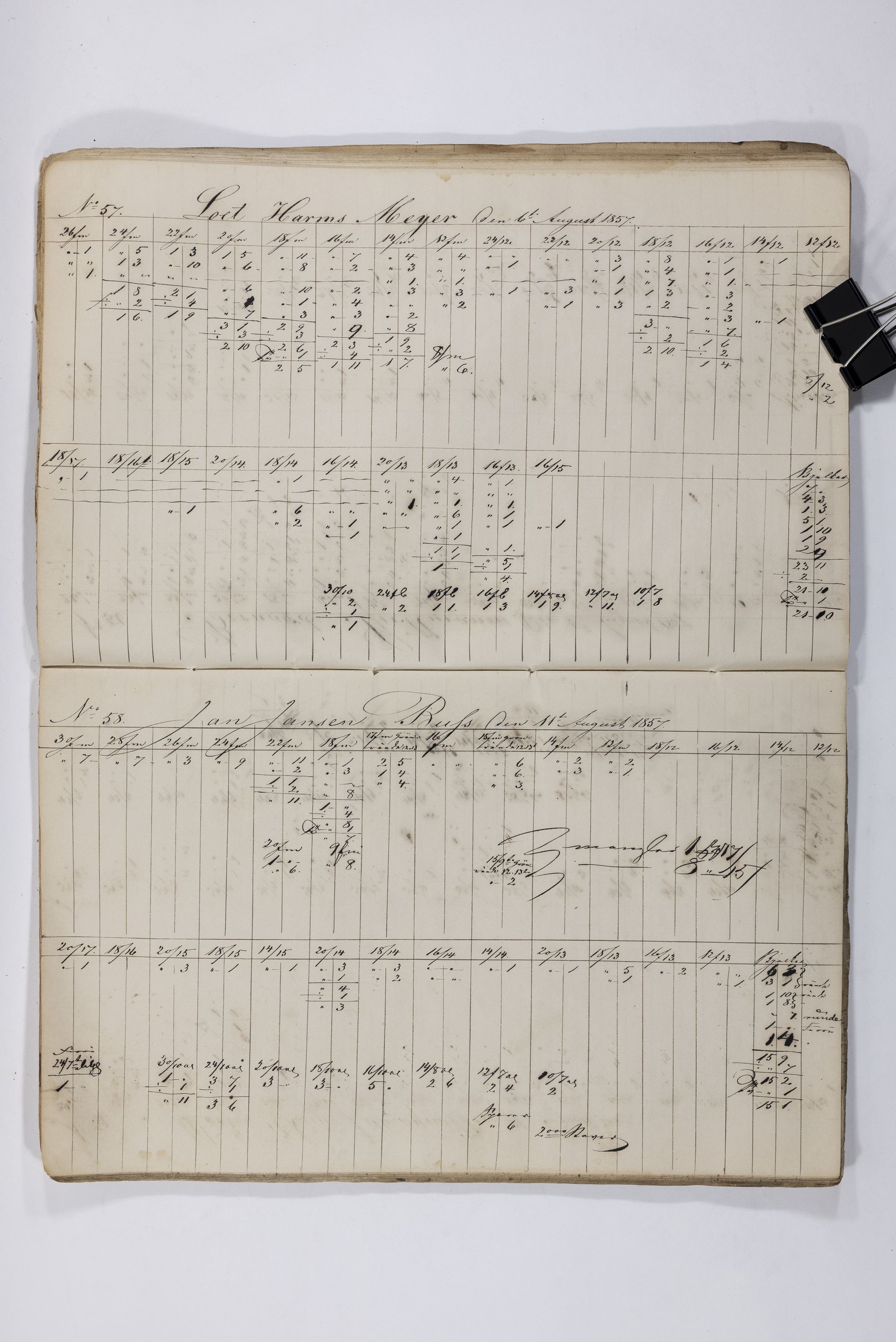 Blehr/ Kjellestad, TEMU/TGM-A-1212/E/Eb/L0008: Ladnings Liste, 1857-1859, p. 31