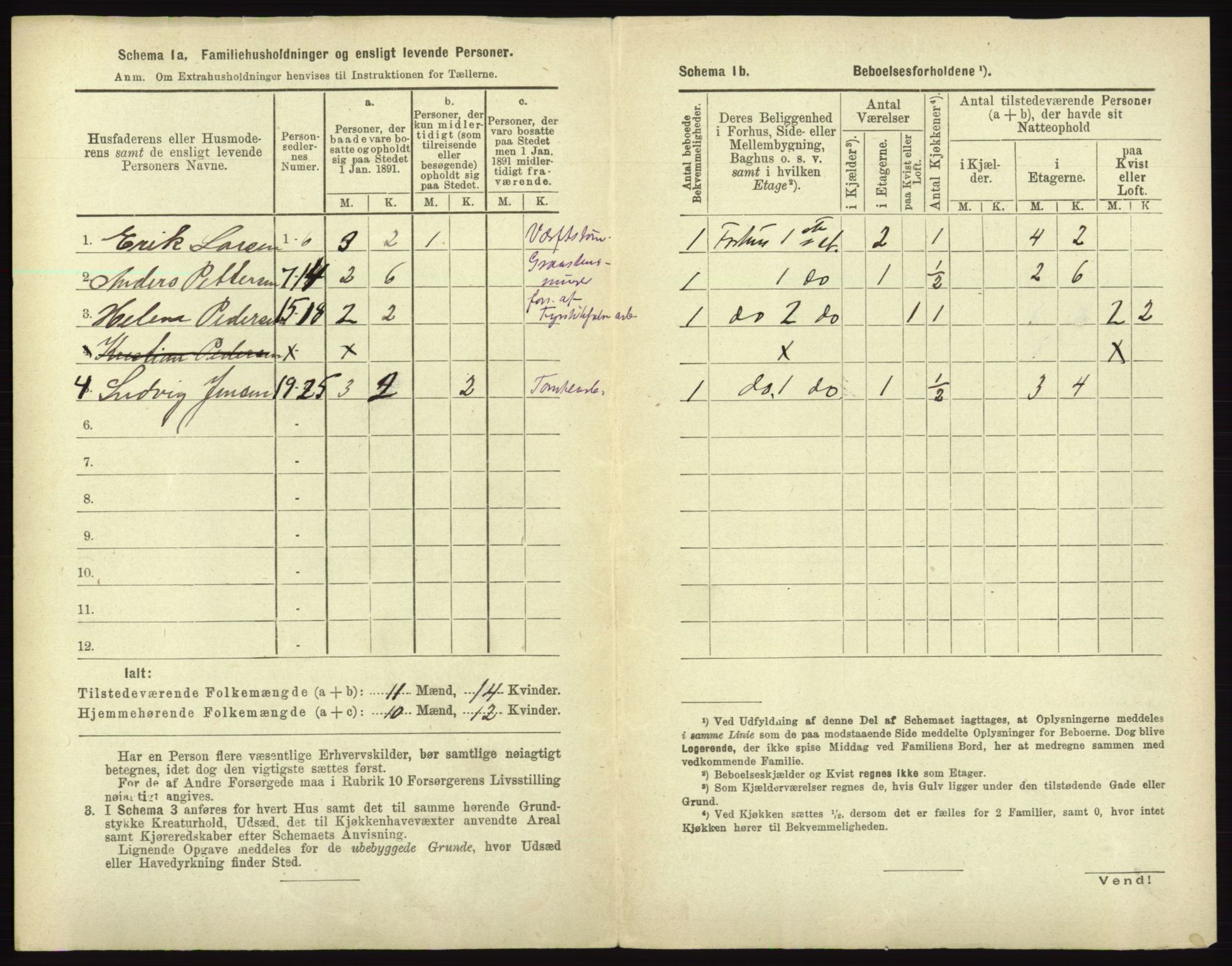 RA, 1891 census for 0101 Fredrikshald, 1891, p. 1575