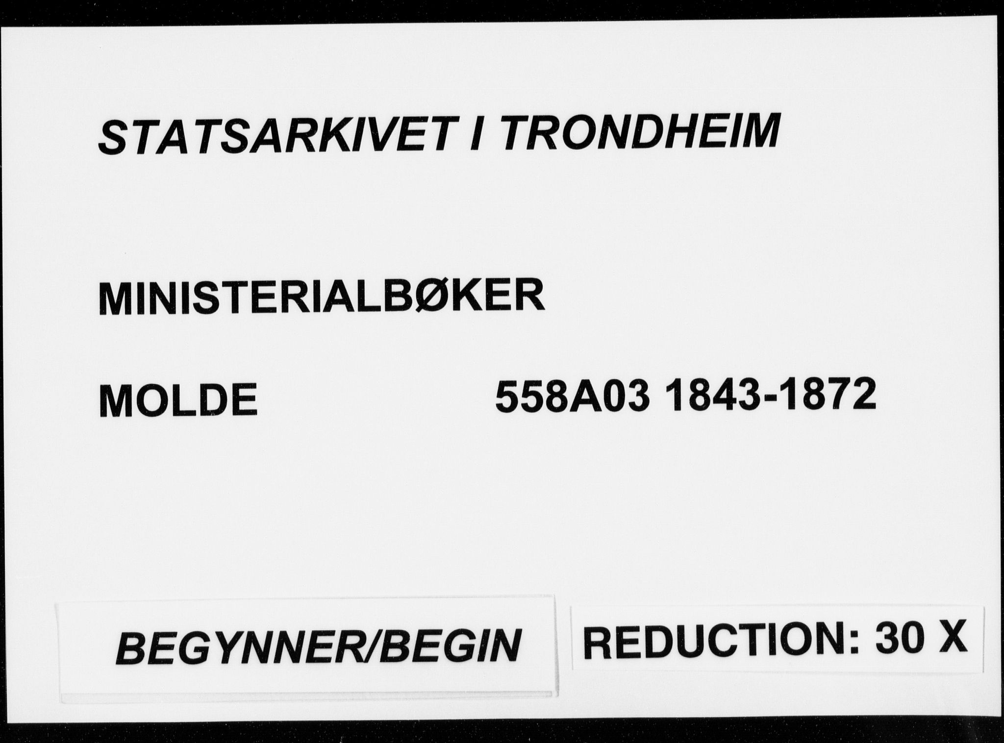 Ministerialprotokoller, klokkerbøker og fødselsregistre - Møre og Romsdal, SAT/A-1454/558/L0689: Parish register (official) no. 558A03, 1843-1872