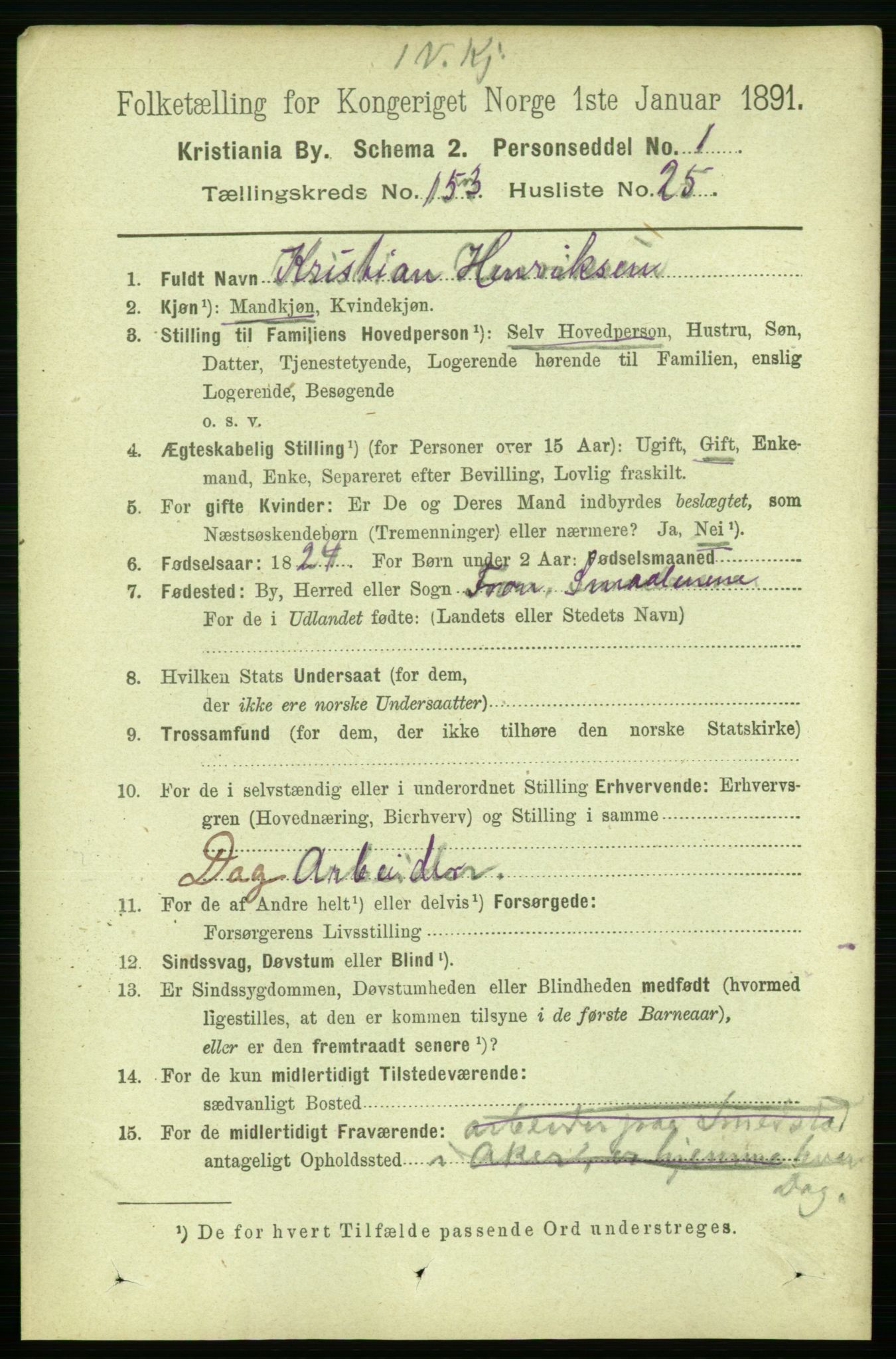 RA, 1891 census for 0301 Kristiania, 1891, p. 86799