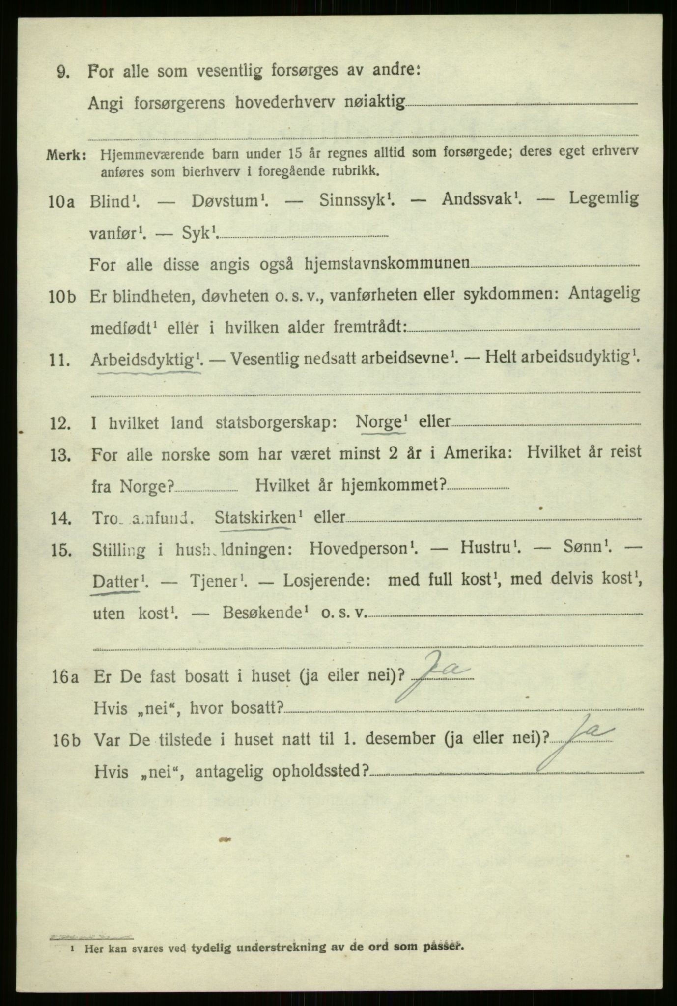 SAB, 1920 census for Naustdal, 1920, p. 3816