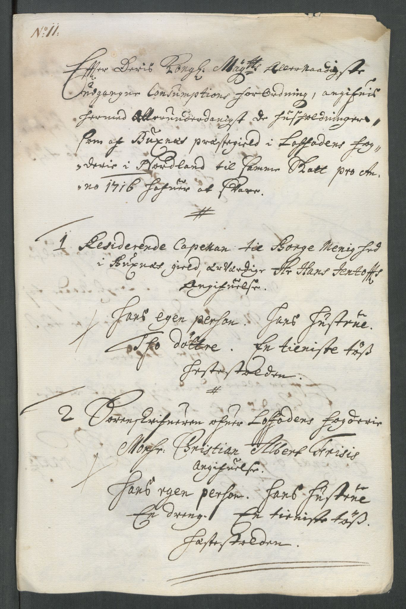 Rentekammeret inntil 1814, Reviderte regnskaper, Fogderegnskap, AV/RA-EA-4092/R67/L4682: Fogderegnskap Vesterålen, Andenes og Lofoten, 1716, p. 101