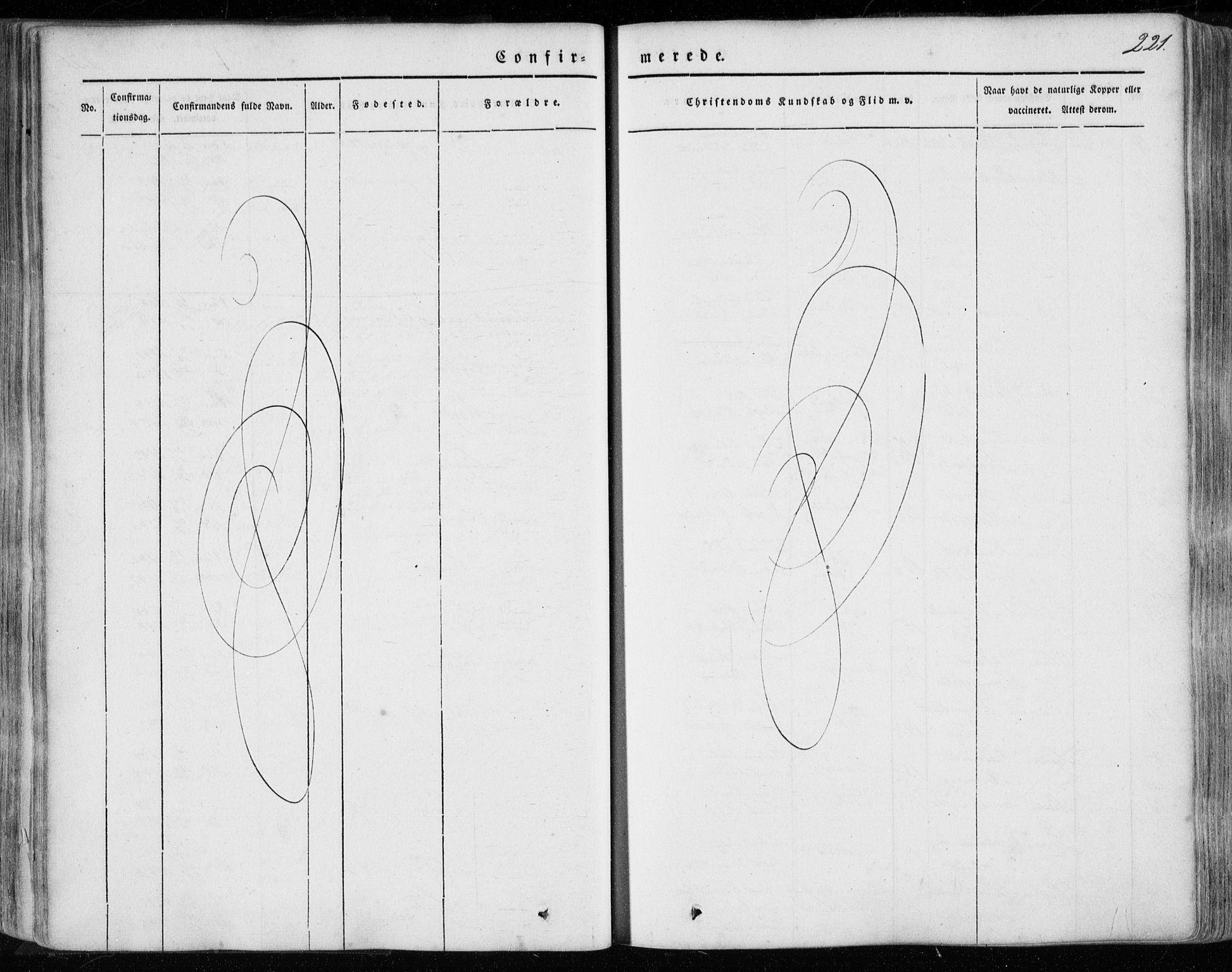 Hamre sokneprestembete, SAB/A-75501/H/Ha/Haa/Haaa/L0013: Parish register (official) no. A 13, 1846-1857, p. 221