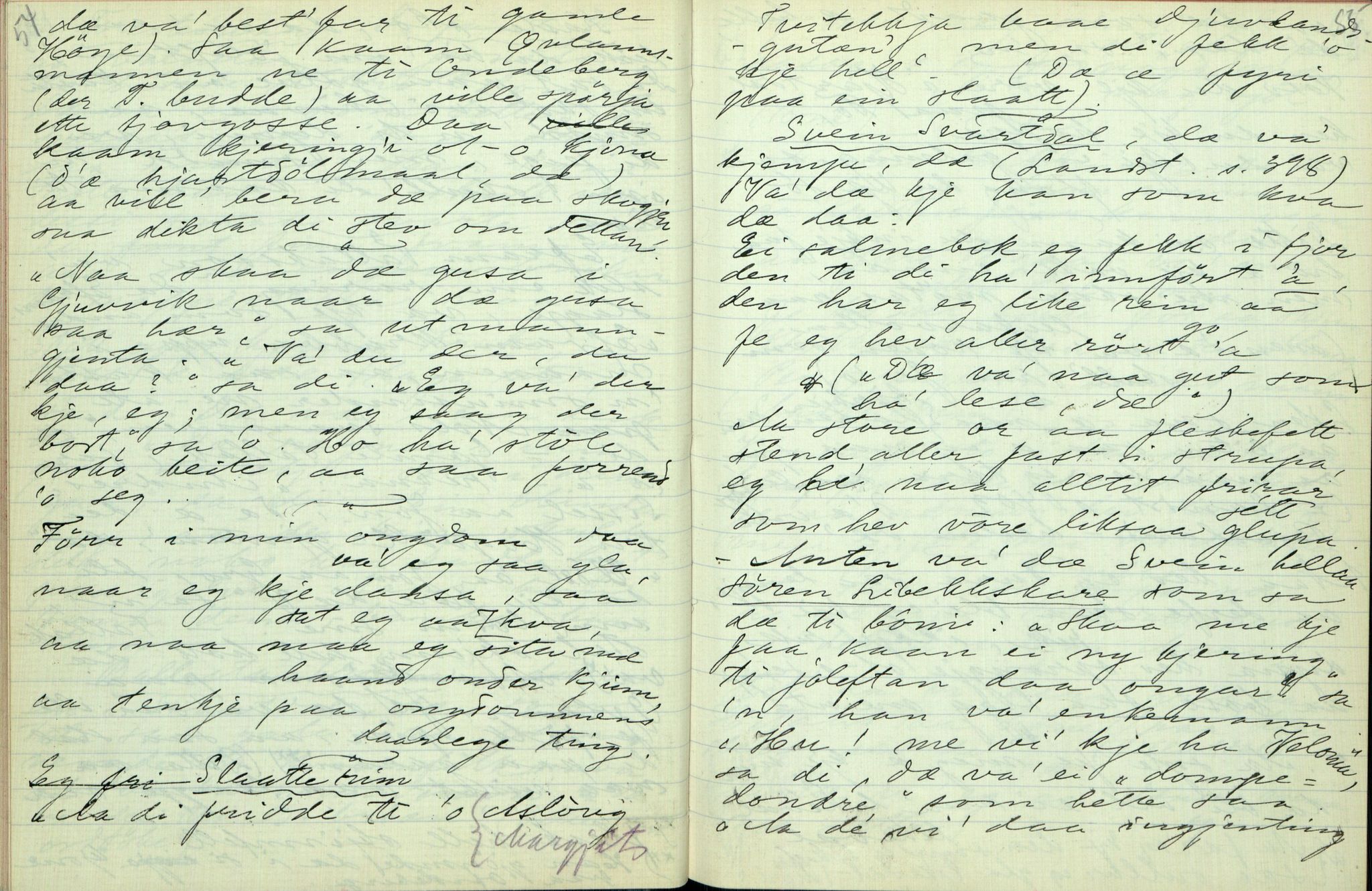 Rikard Berge, TEMU/TGM-A-1003/F/L0003/0024: 061-100 Innholdslister / 83 Seljord, 1910, p. 54-55