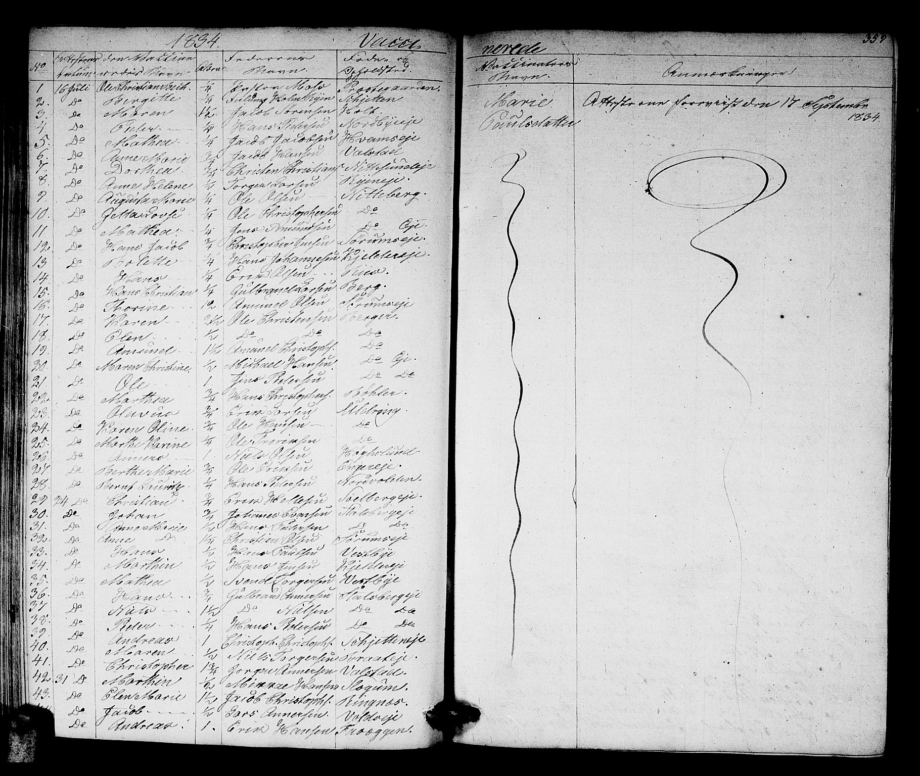 Skedsmo prestekontor Kirkebøker, AV/SAO-A-10033a/G/Ga/L0001: Parish register (copy) no. I 1, 1830-1854, p. 359