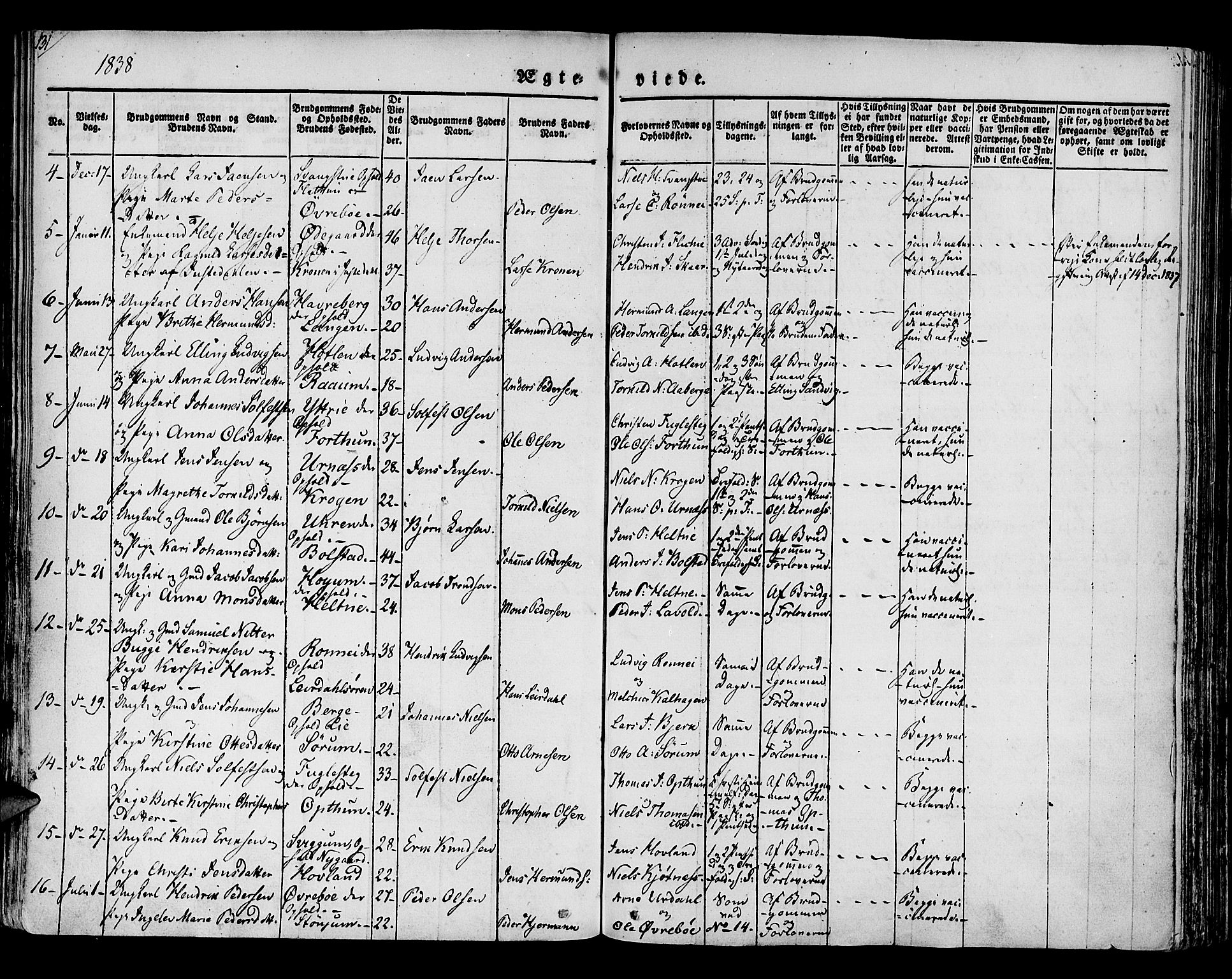 Luster sokneprestembete, SAB/A-81101/H/Haa/Haaa/L0005: Parish register (official) no. A 5, 1831-1841, p. 131