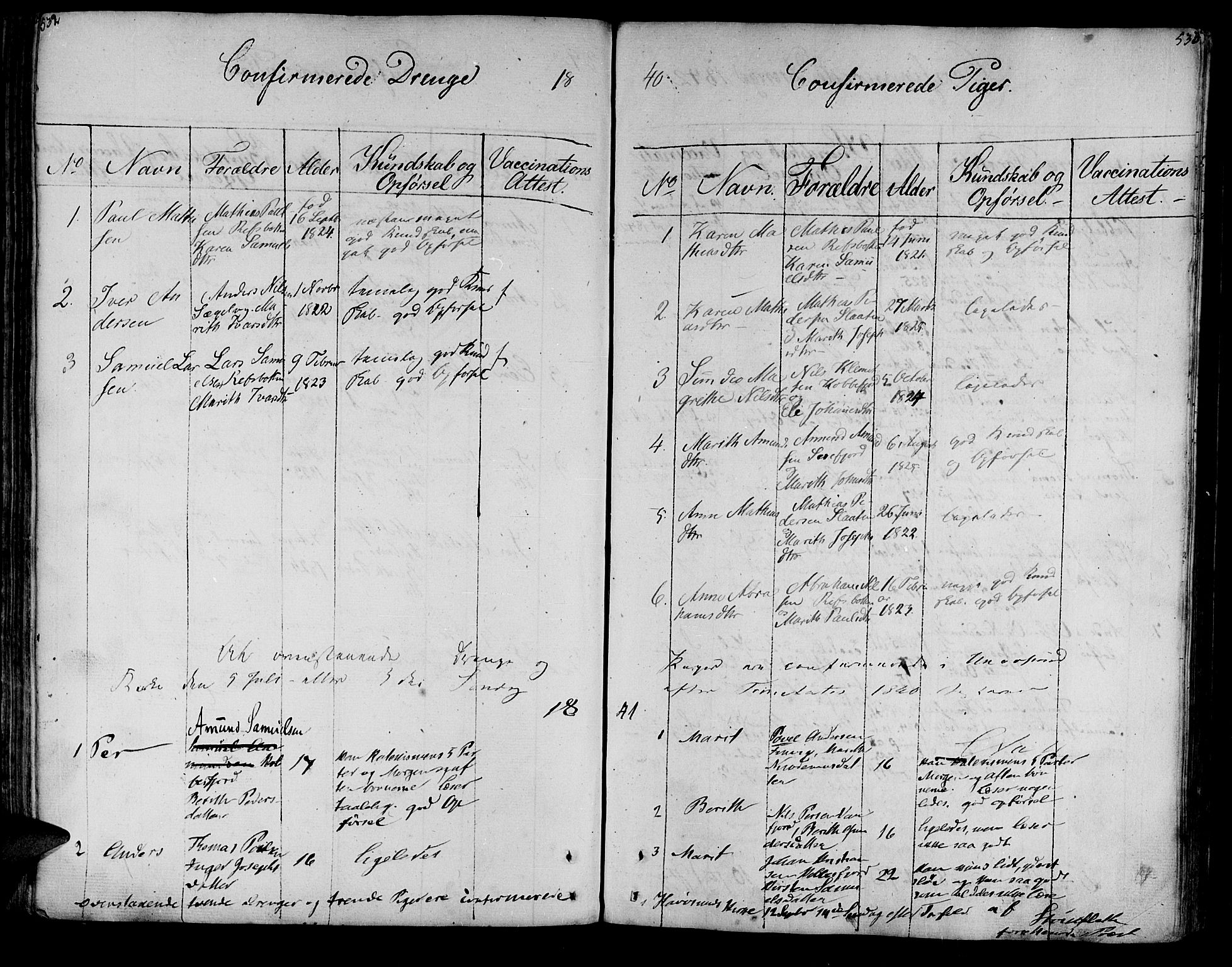 Måsøy sokneprestkontor, SATØ/S-1348/H/Ha/L0001kirke: Parish register (official) no. 1, 1806-1851, p. 532-533