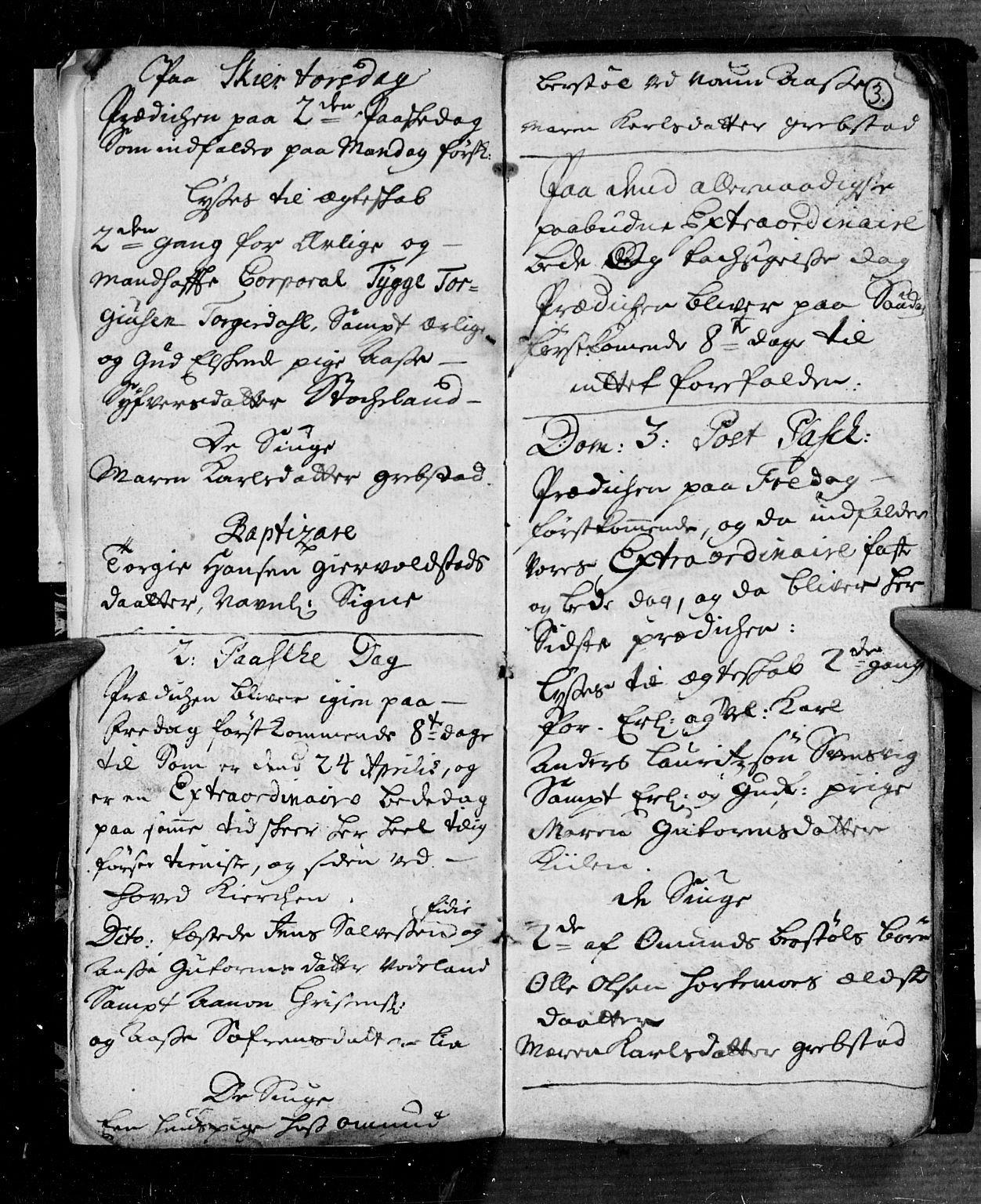 Søgne sokneprestkontor, SAK/1111-0037/F/Fa/Faa/L0001: Parish register (official) no. A 1, 1716-1740, p. 3