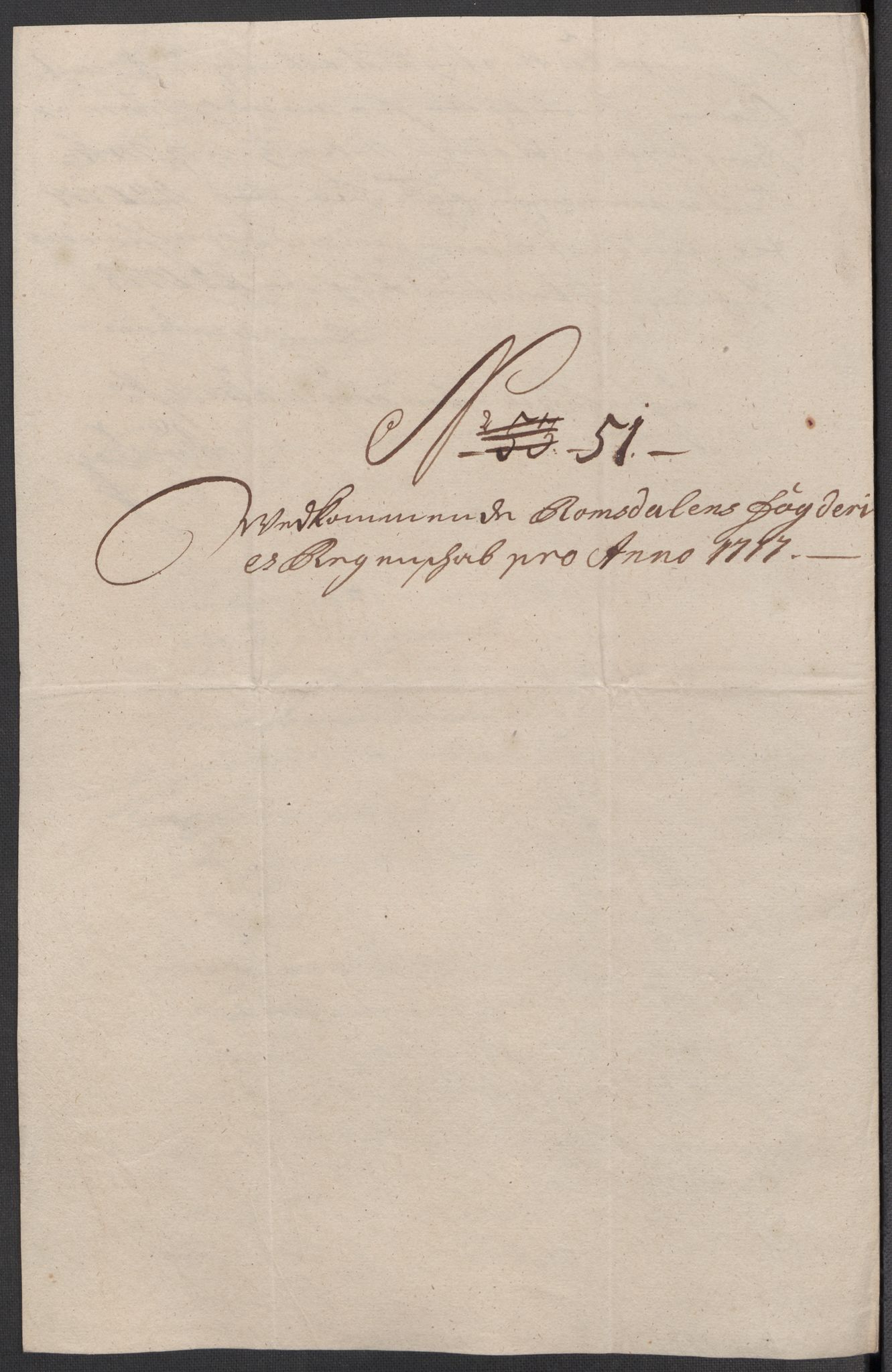 Rentekammeret inntil 1814, Reviderte regnskaper, Fogderegnskap, AV/RA-EA-4092/R55/L3664: Fogderegnskap Romsdal, 1717, p. 247