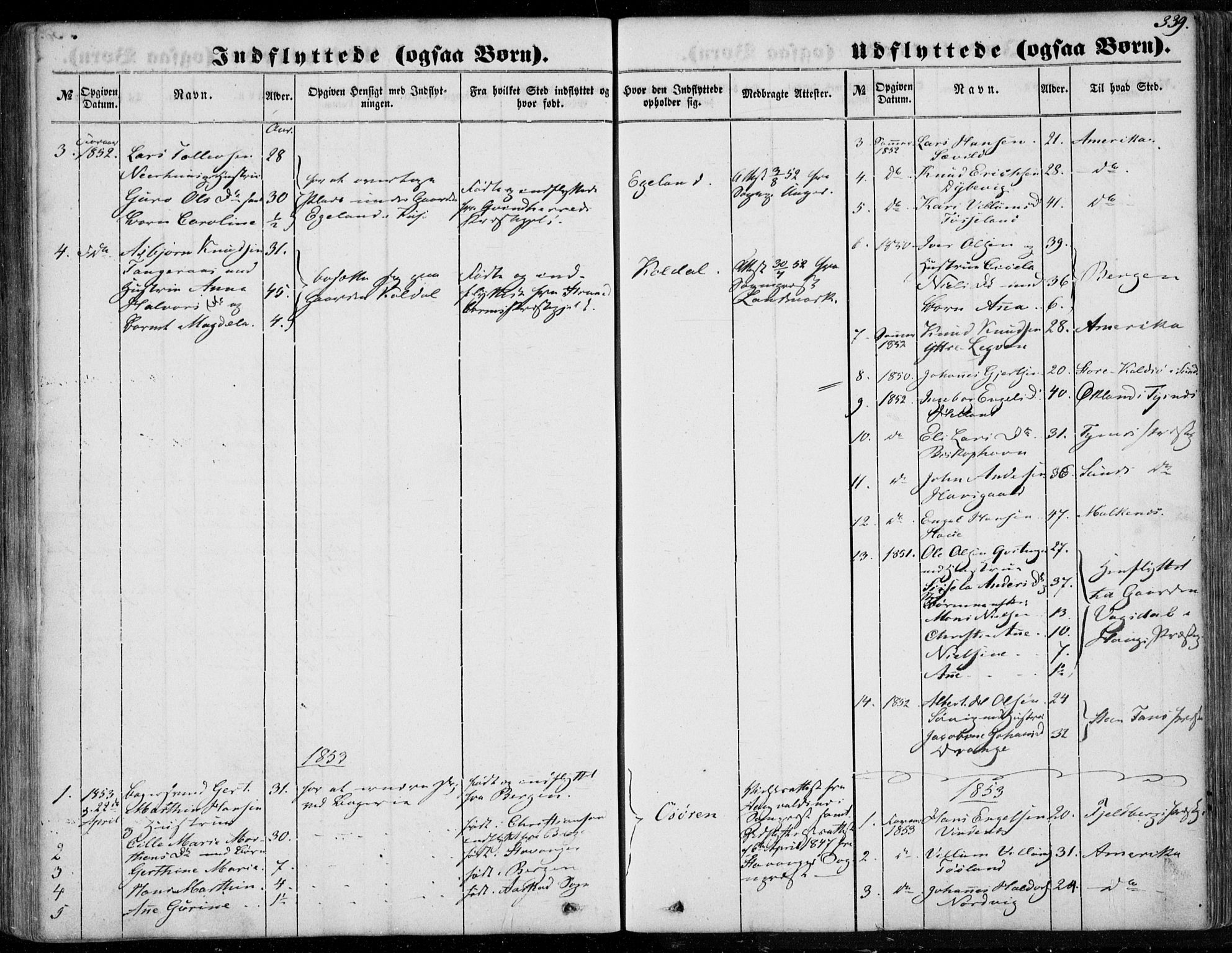Os sokneprestembete, AV/SAB-A-99929: Parish register (official) no. A 16, 1851-1859, p. 339
