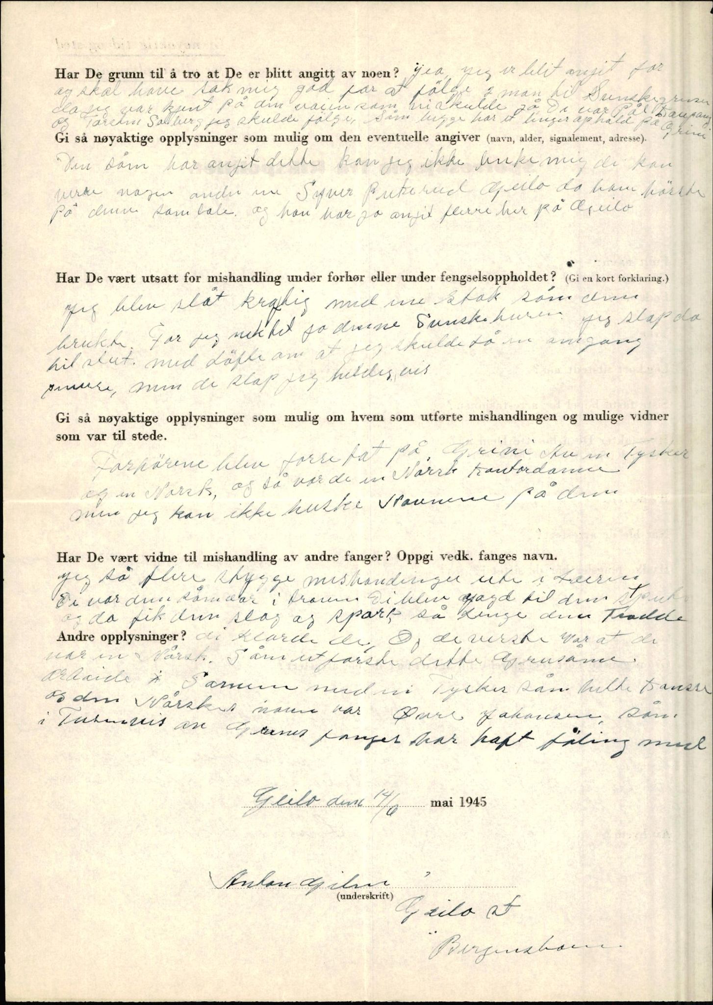 Rikspolitisjefen, AV/RA-S-1560/L/L0005: Gidske, Peder Martin -  Hansell, Georg, 1940-1945, p. 10