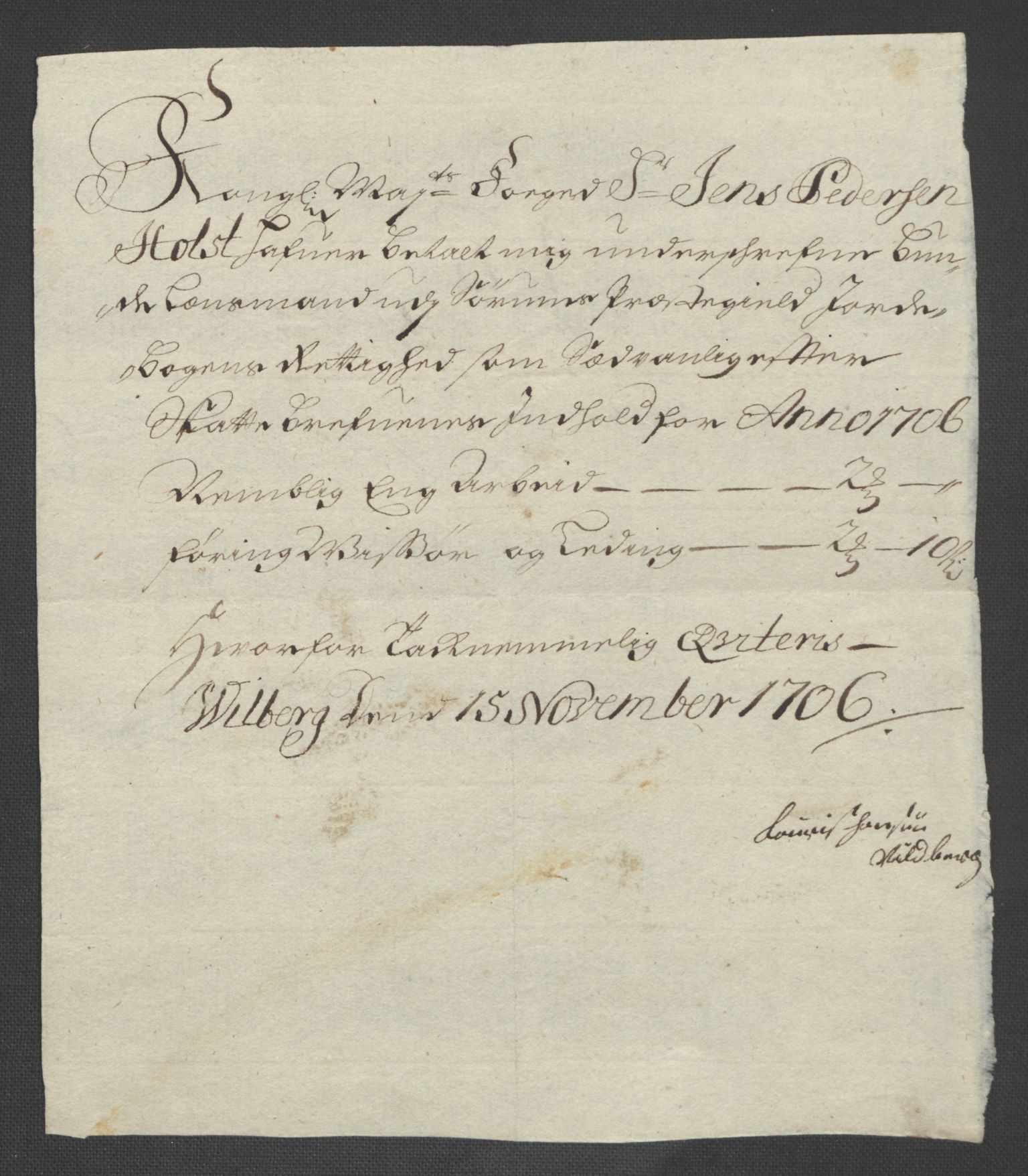 Rentekammeret inntil 1814, Reviderte regnskaper, Fogderegnskap, AV/RA-EA-4092/R11/L0590: Fogderegnskap Nedre Romerike, 1706-1707, p. 209