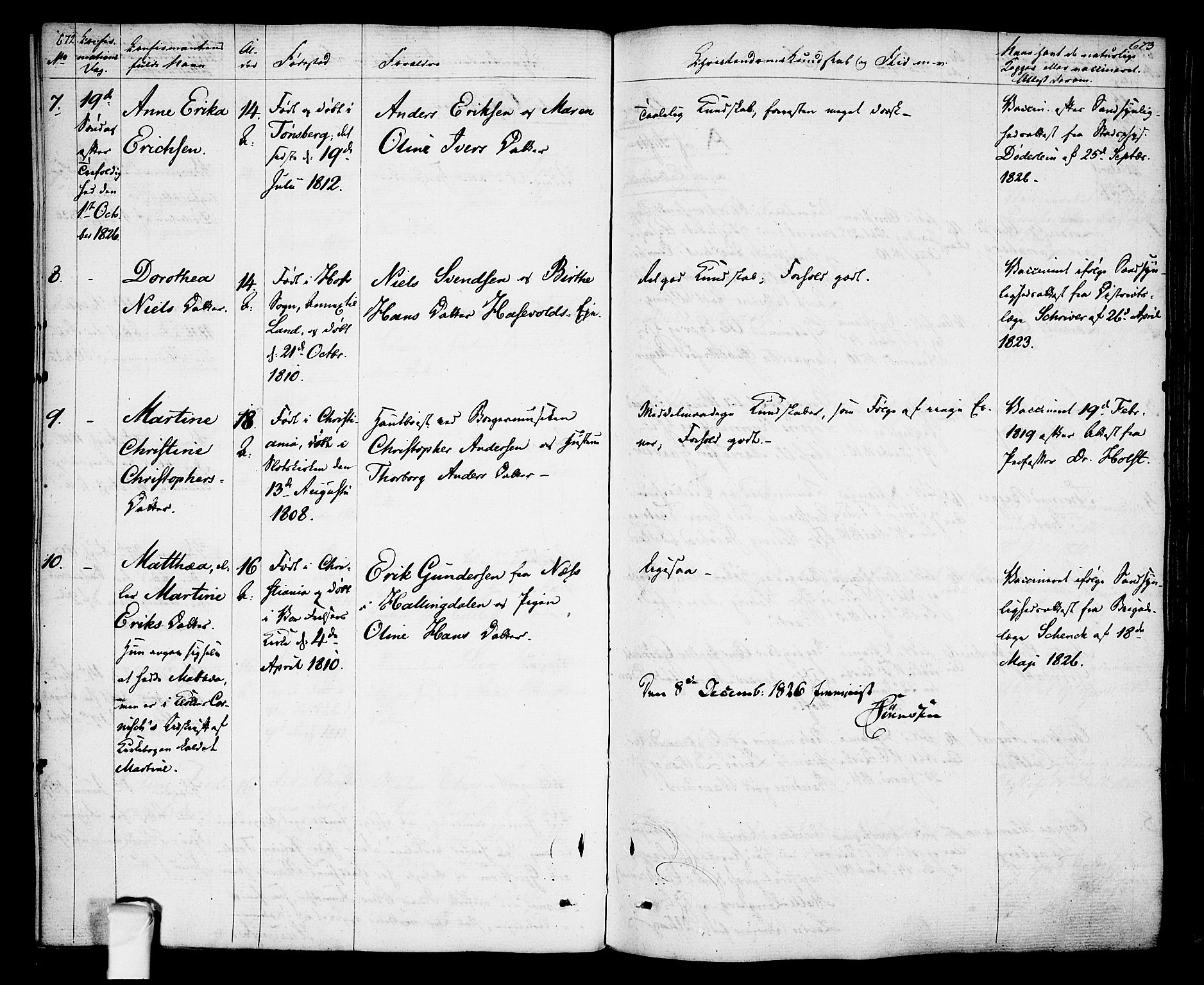 Oslo domkirke Kirkebøker, AV/SAO-A-10752/F/Fa/L0010: Parish register (official) no. 10, 1824-1830, p. 672-673