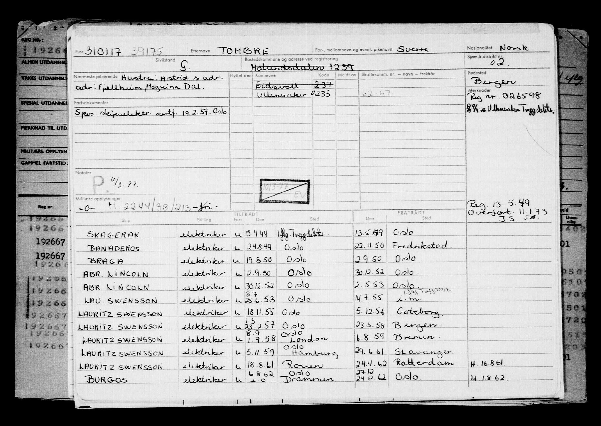 Direktoratet for sjømenn, AV/RA-S-3545/G/Gb/L0145: Hovedkort, 1917, p. 581