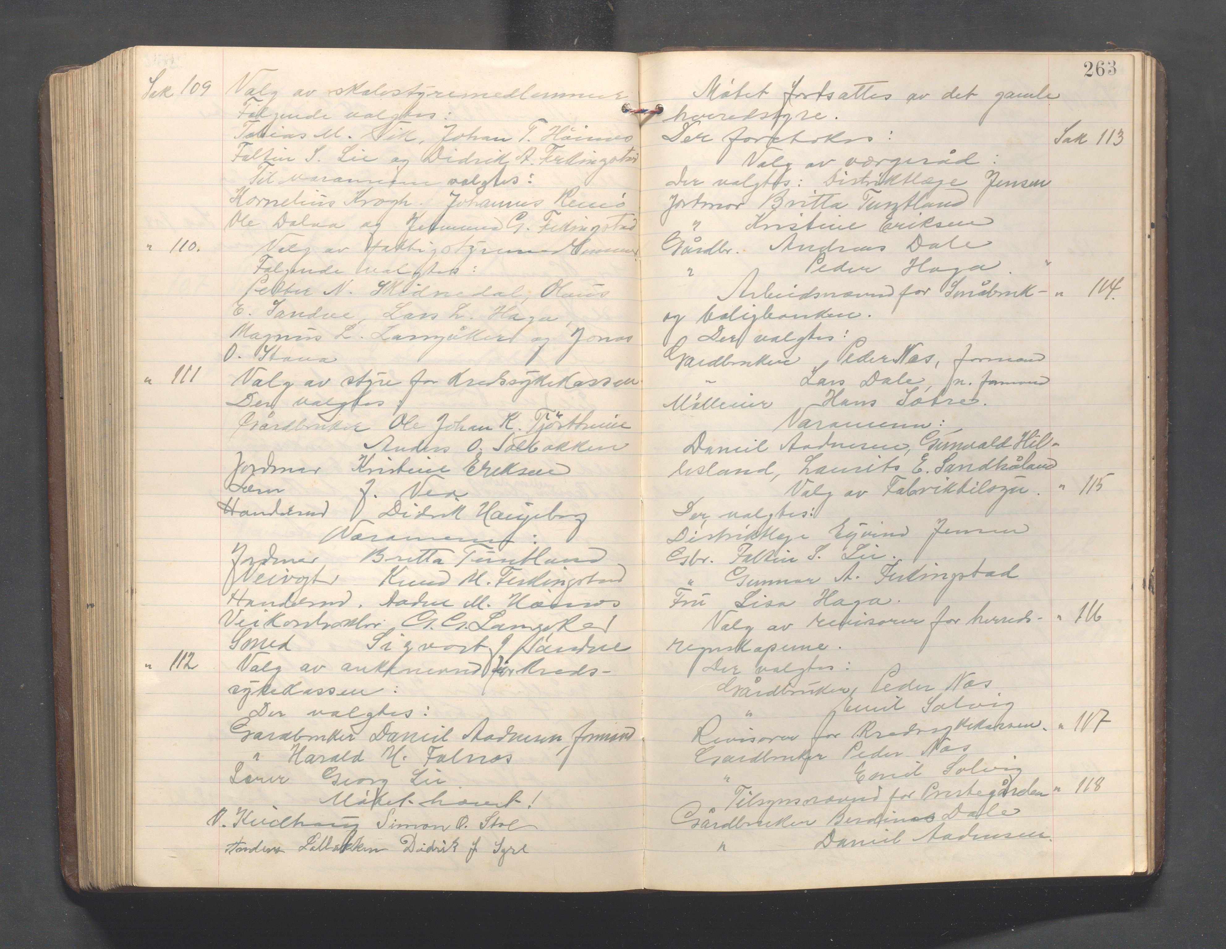 Skudenes kommune - Formannskapet, IKAR/A-294/Aa/L0003: Møtebok, 1908-1924, p. 263