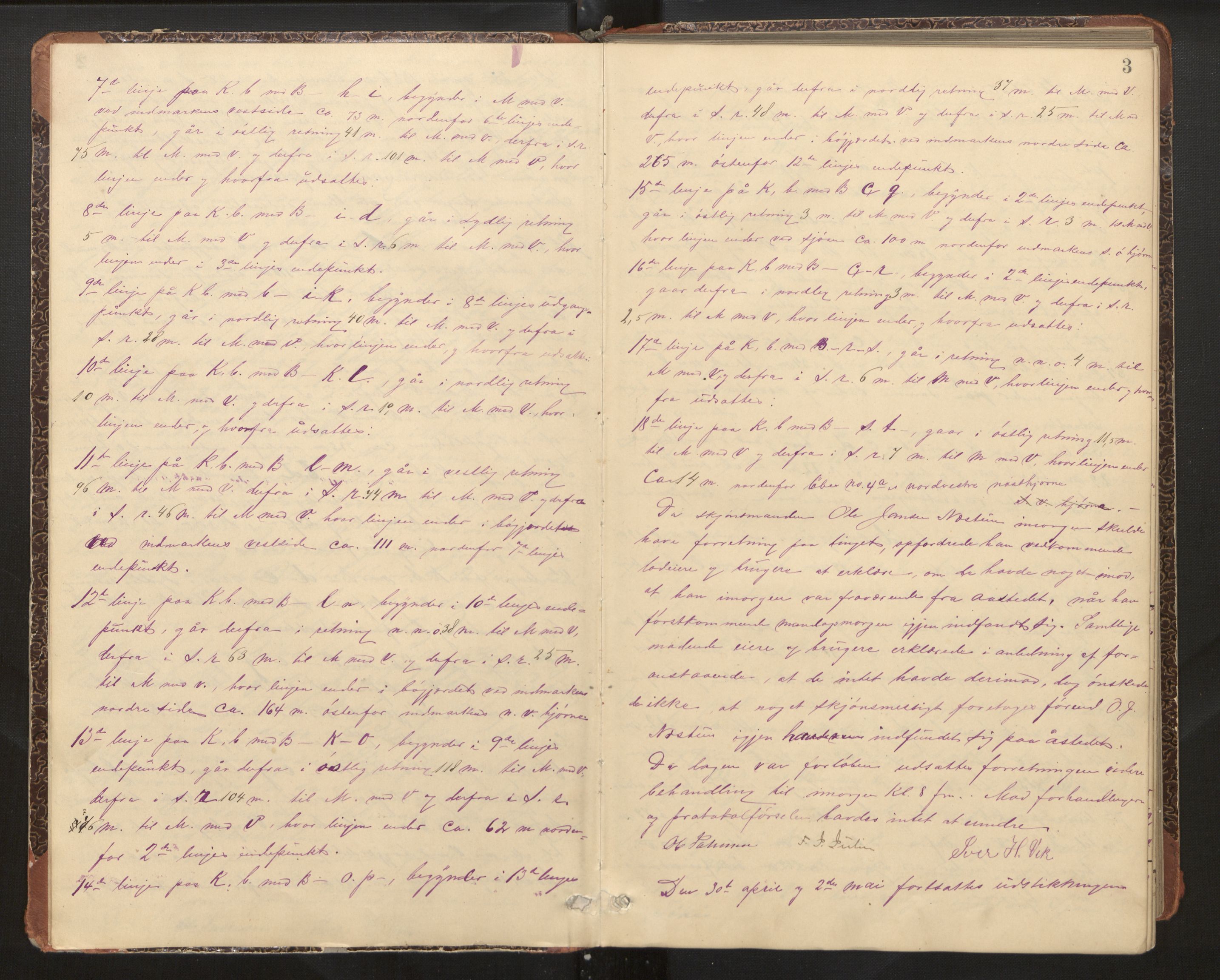 Hordaland jordskiftedøme - II Ytre Nordhordland jordskiftedistrikt, AV/SAB-A-6901/A/Aa/L0005: Forhandlingsprotokoll, 1887-1888, p. 2b-3a