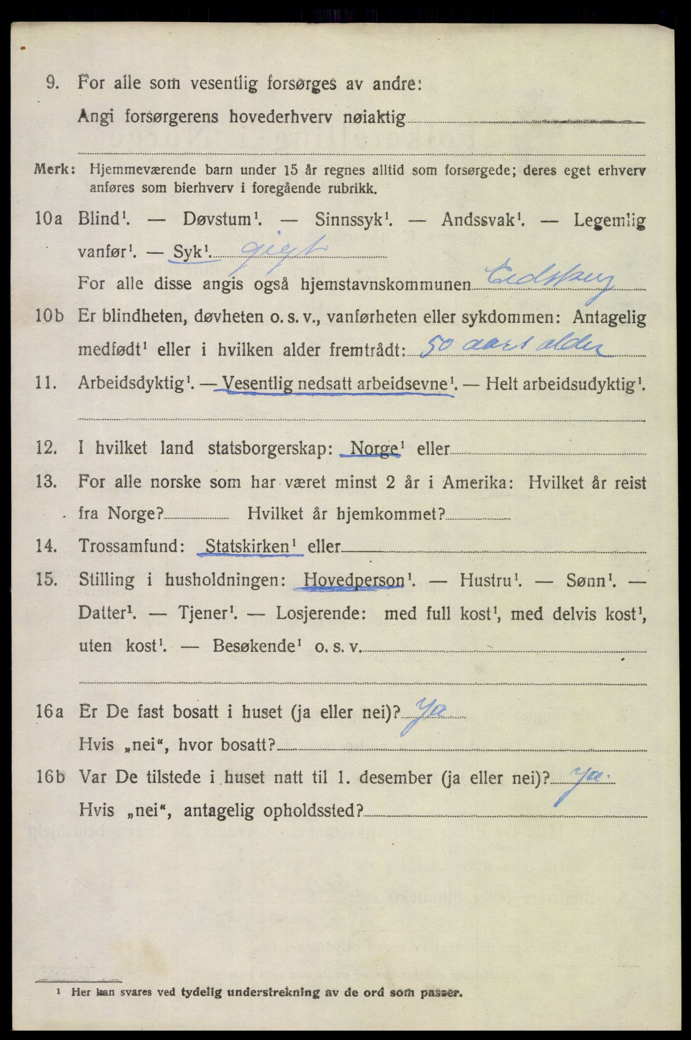 SAH, 1920 census for Eidskog, 1920, p. 2754