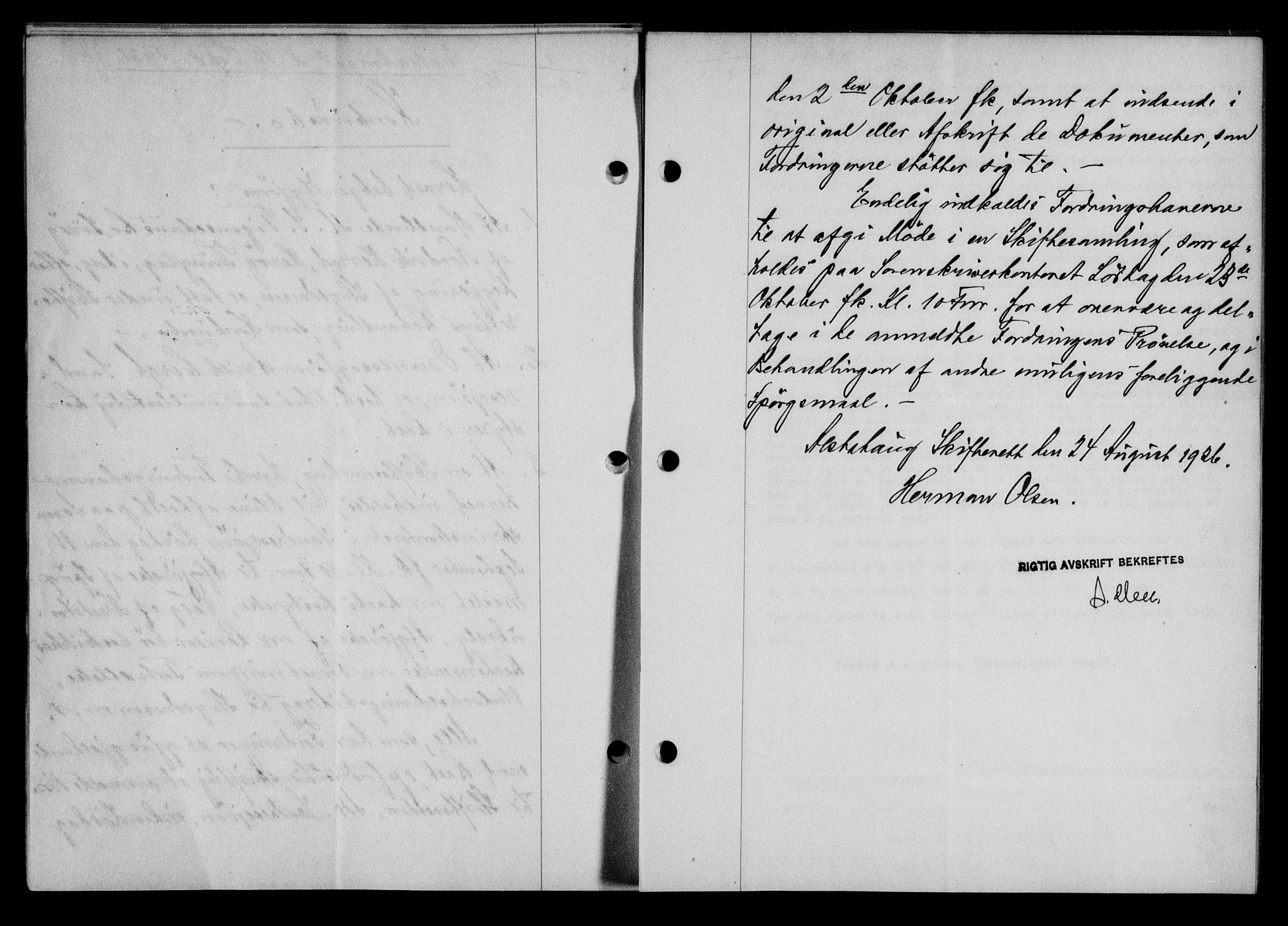 Lofoten sorenskriveri, SAT/A-0017/1/2/2C/L0014b: Mortgage book no. 14b, 1926-1926, Deed date: 15.09.1926