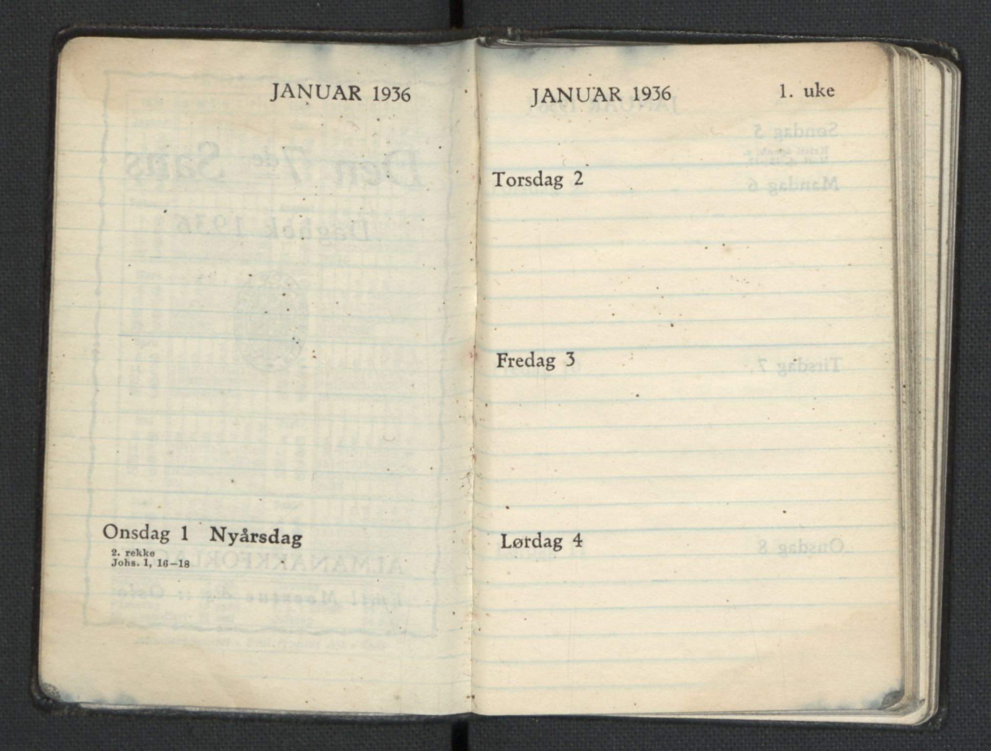 Quisling, Vidkun, AV/RA-PA-0750/H/L0001: 7. sanser (lommealmanakker) med Quislings egenhendige innførsler - 22 stk. i skinnmappe, 1922-1944, p. 1028