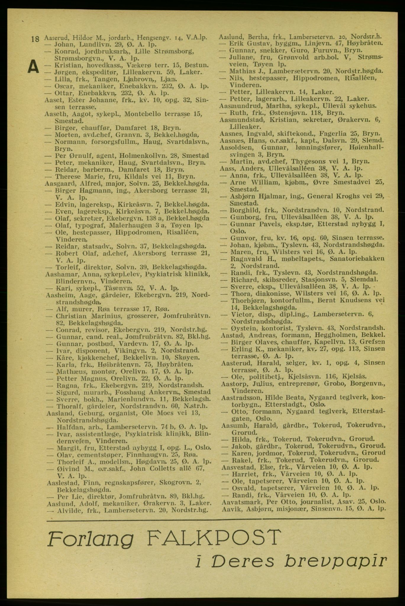 Aker adressebok/adressekalender, PUBL/001/A/006: Aker adressebok, 1937-1938, p. 18