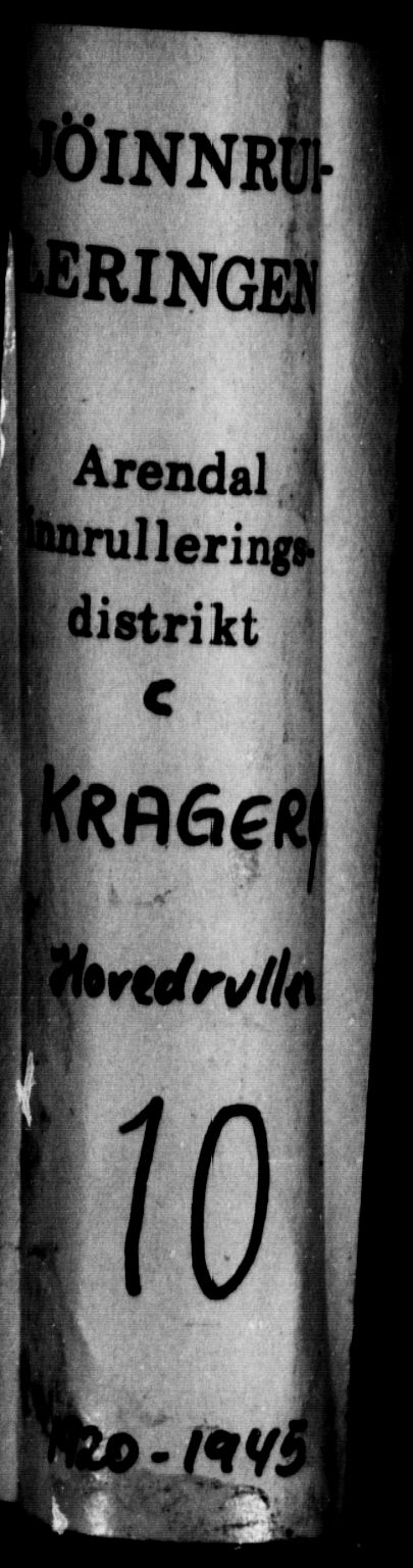 Kragerø innrulleringskontor, SAKO/A-830/F/Fc/L0010: Hovedrulle, 1920-1945, p. 1