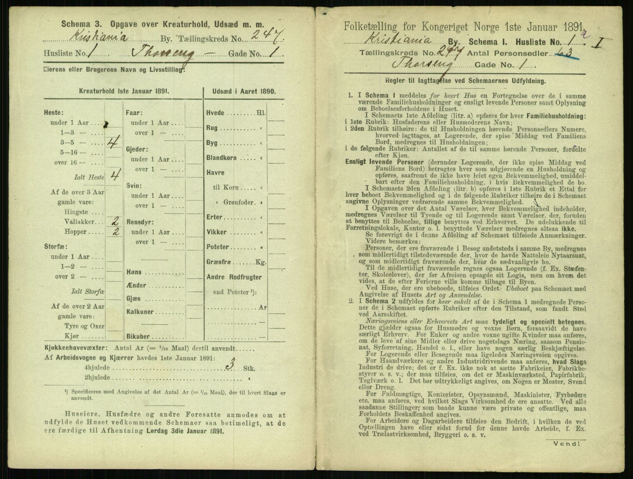 RA, 1891 census for 0301 Kristiania, 1891, p. 150395