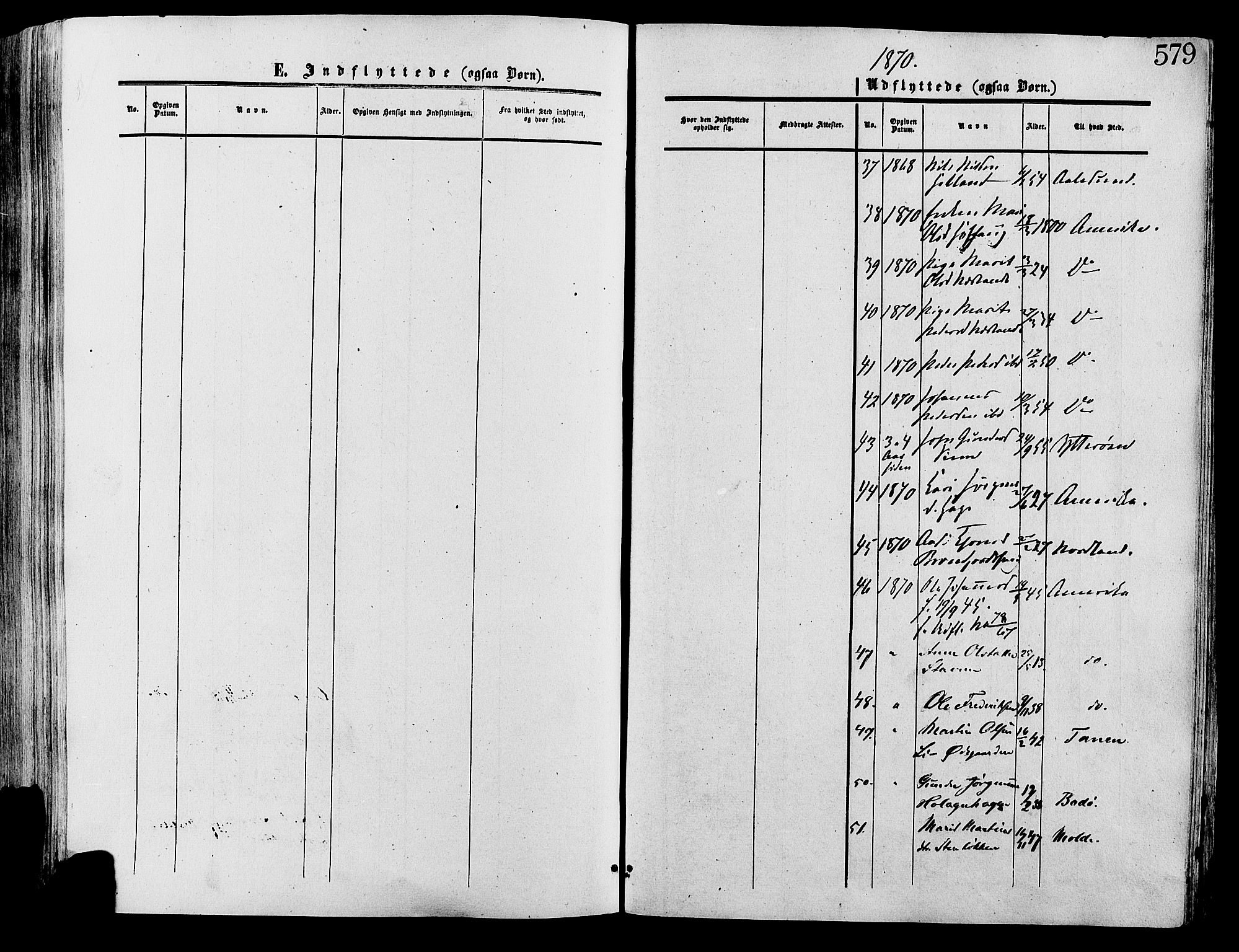 Lesja prestekontor, SAH/PREST-068/H/Ha/Haa/L0008: Parish register (official) no. 8, 1854-1880, p. 579