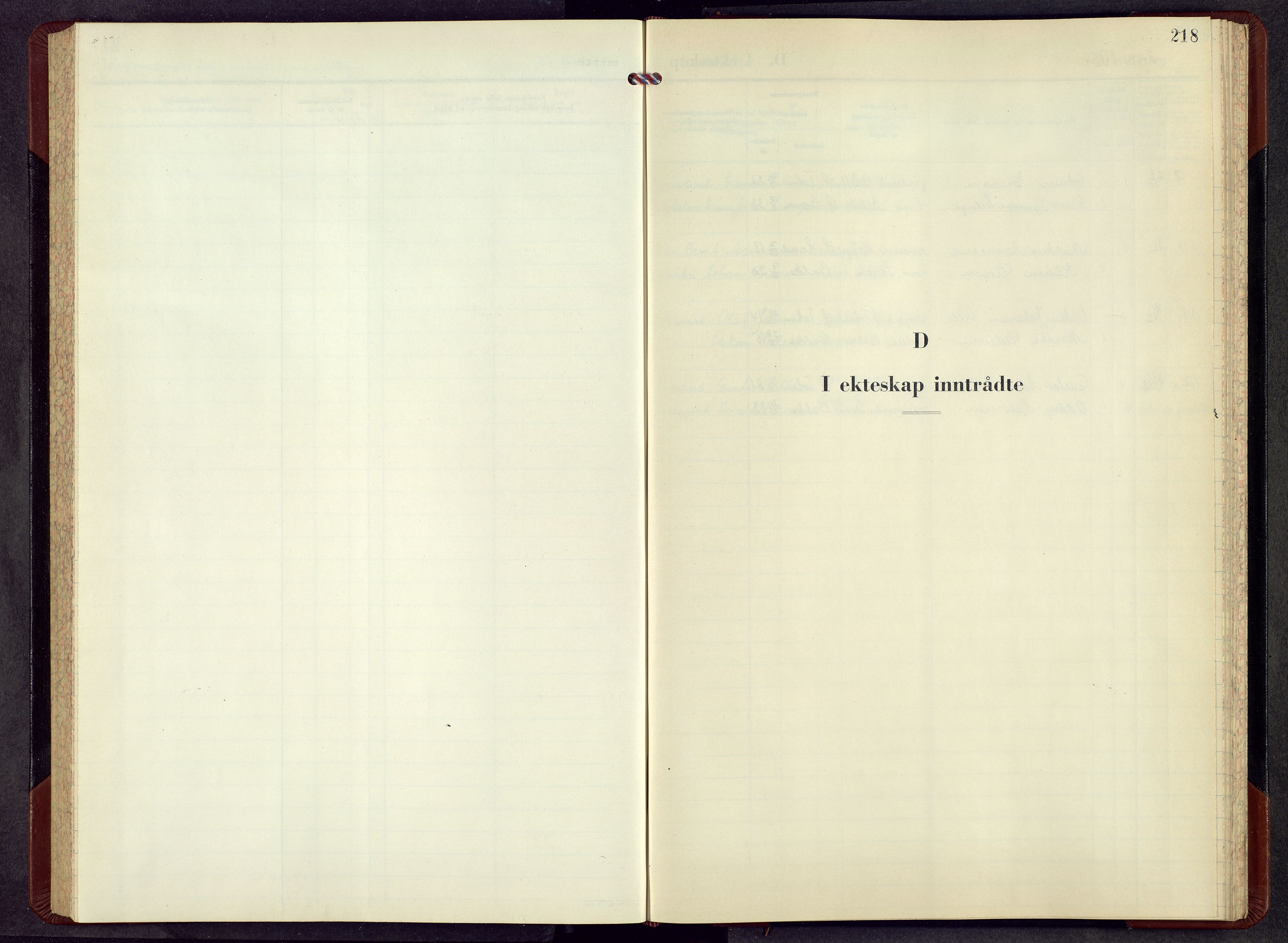 Balke prestekontor, SAH/PREST-106/H/Ha/Hab/L0003: Parish register (copy) no. 3, 1952-1967, p. 218