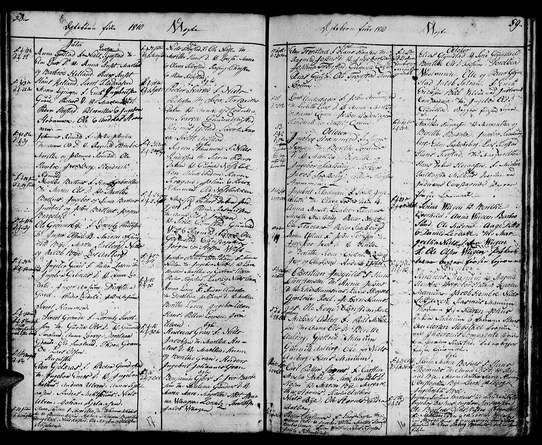 Ministerialprotokoller, klokkerbøker og fødselsregistre - Nord-Trøndelag, SAT/A-1458/730/L0274: Parish register (official) no. 730A03, 1802-1816, p. 58-59