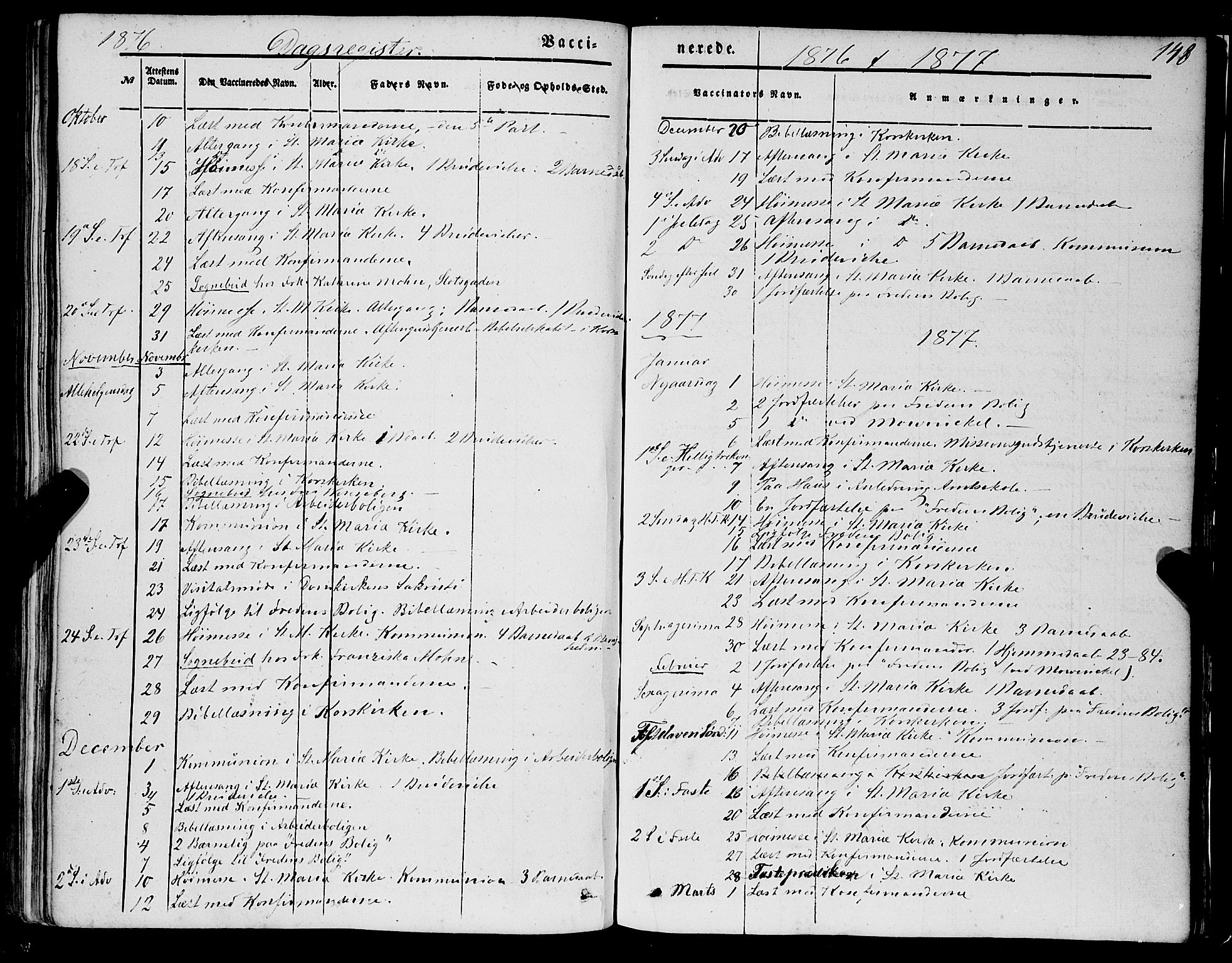 Mariakirken Sokneprestembete, AV/SAB-A-76901/H/Haa/L0006: Parish register (official) no. A 6, 1846-1877, p. 148