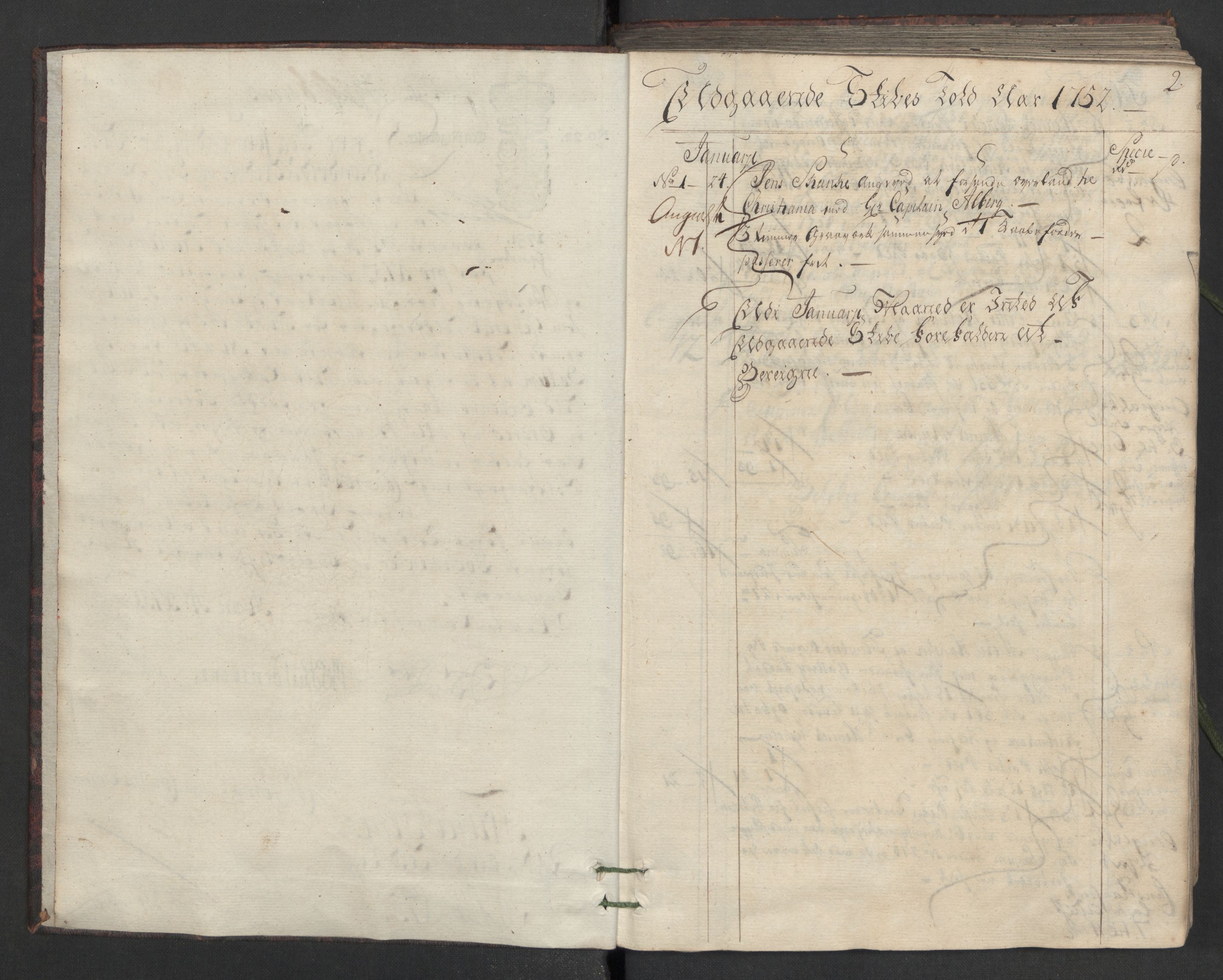 Generaltollkammeret, tollregnskaper, AV/RA-EA-5490/R33/L0030/0001: Tollregnskaper Trondheim A / Utgående hovedtollbok, 1752