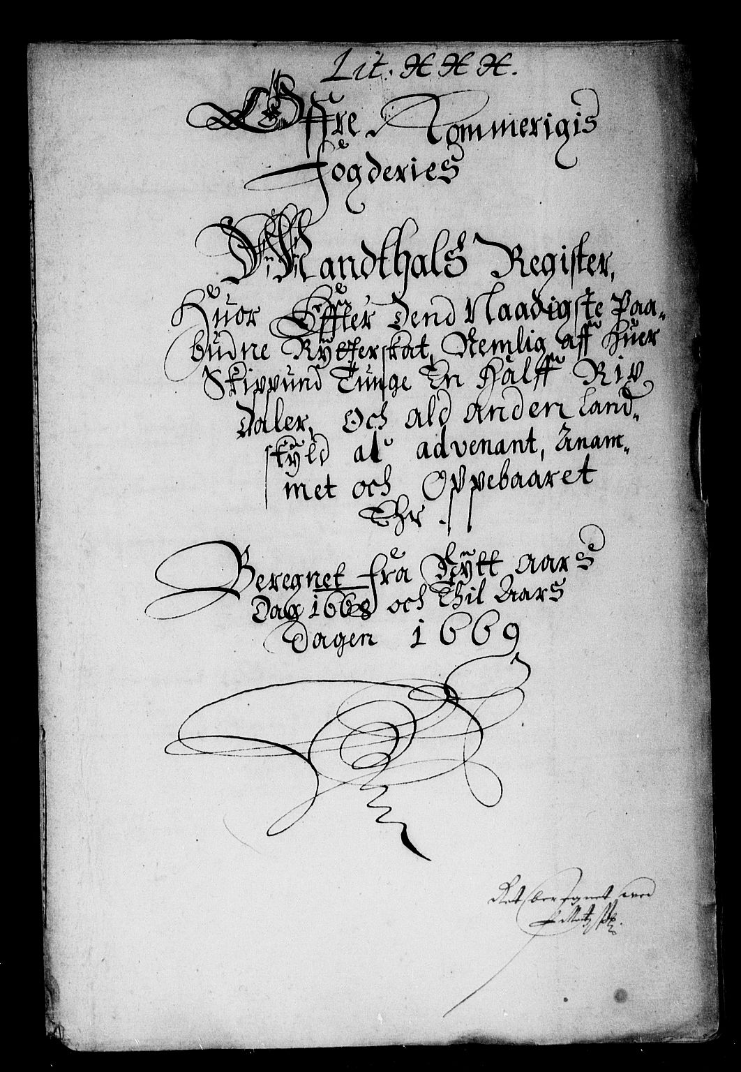 Rentekammeret inntil 1814, Reviderte regnskaper, Stiftamtstueregnskaper, Landkommissariatet på Akershus og Akershus stiftamt, AV/RA-EA-5869/R/Rb/L0051: Akershus stiftamt, 1668