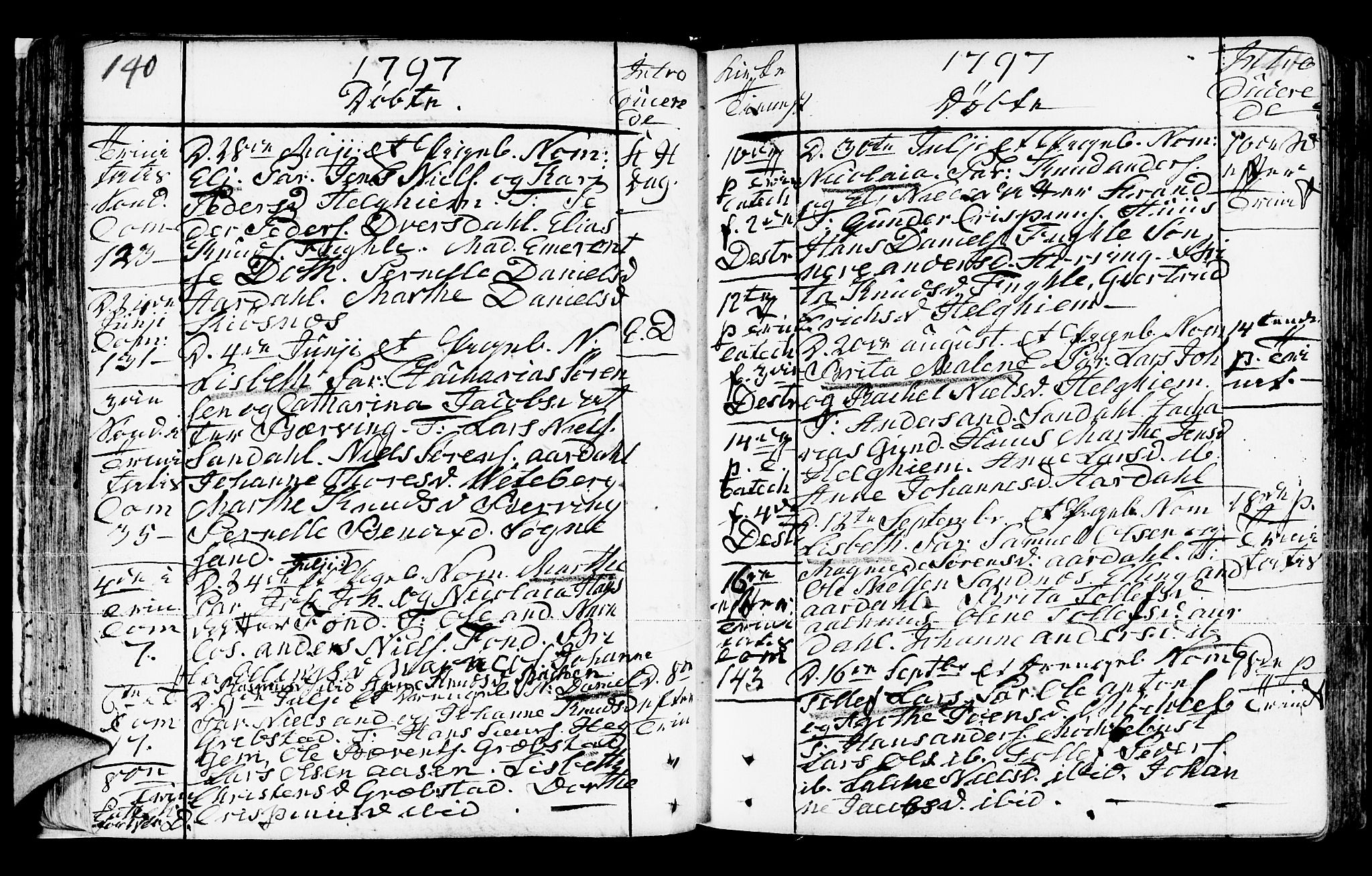 Jølster sokneprestembete, AV/SAB-A-80701/H/Haa/Haaa/L0006: Parish register (official) no. A 6, 1790-1821, p. 140-141