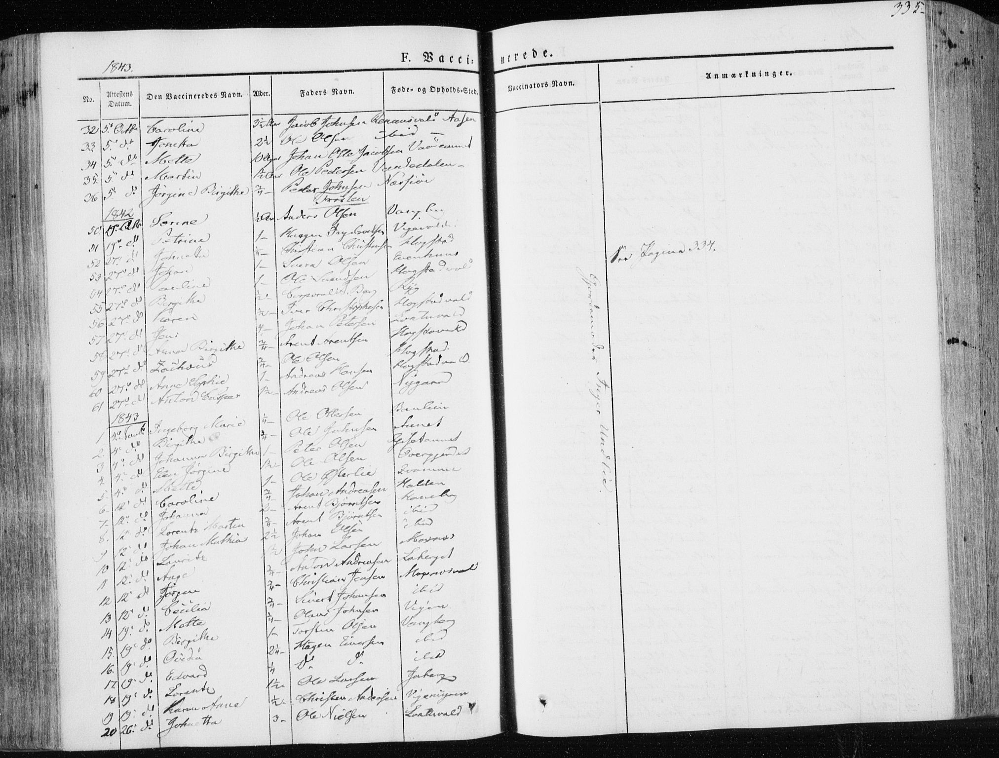Ministerialprotokoller, klokkerbøker og fødselsregistre - Nord-Trøndelag, SAT/A-1458/713/L0115: Parish register (official) no. 713A06, 1838-1851, p. 335
