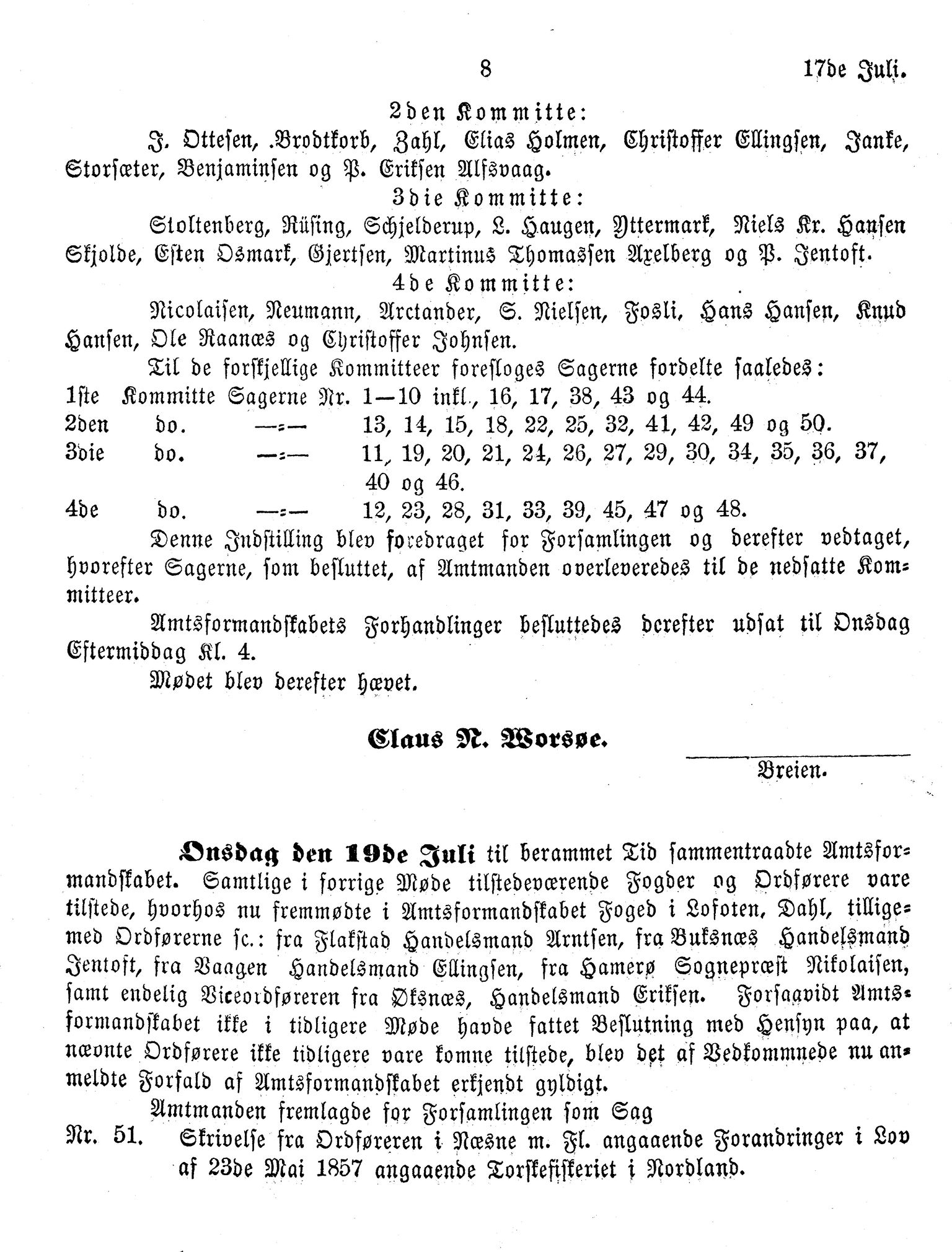 Nordland Fylkeskommune. Fylkestinget, AIN/NFK-17/176/A/Ac/L0010: Fylkestingsforhandlinger 1874-1880, 1874-1880, p. 8