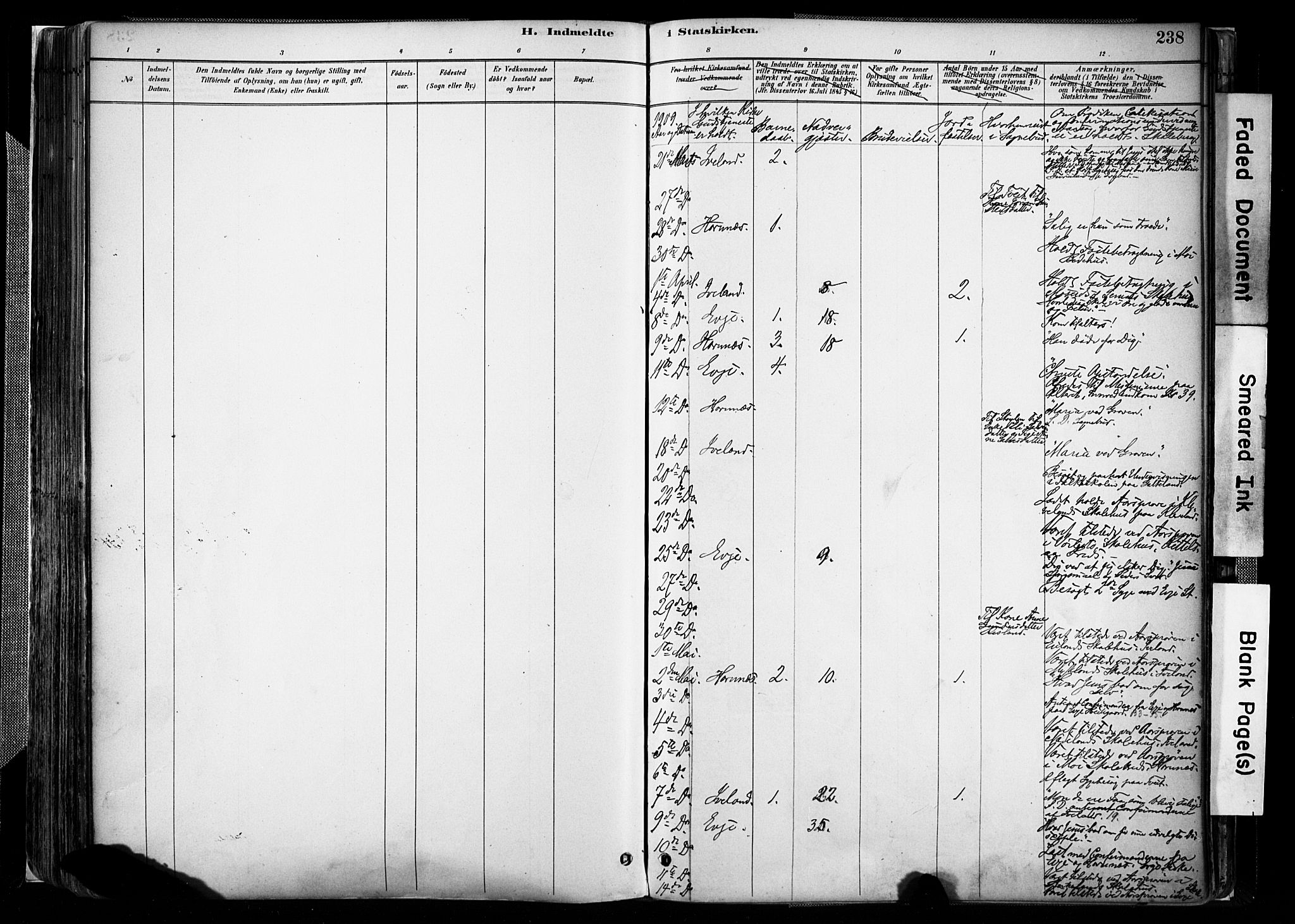 Evje sokneprestkontor, AV/SAK-1111-0008/F/Fa/Faa/L0007: Parish register (official) no. A 7, 1884-1909, p. 237