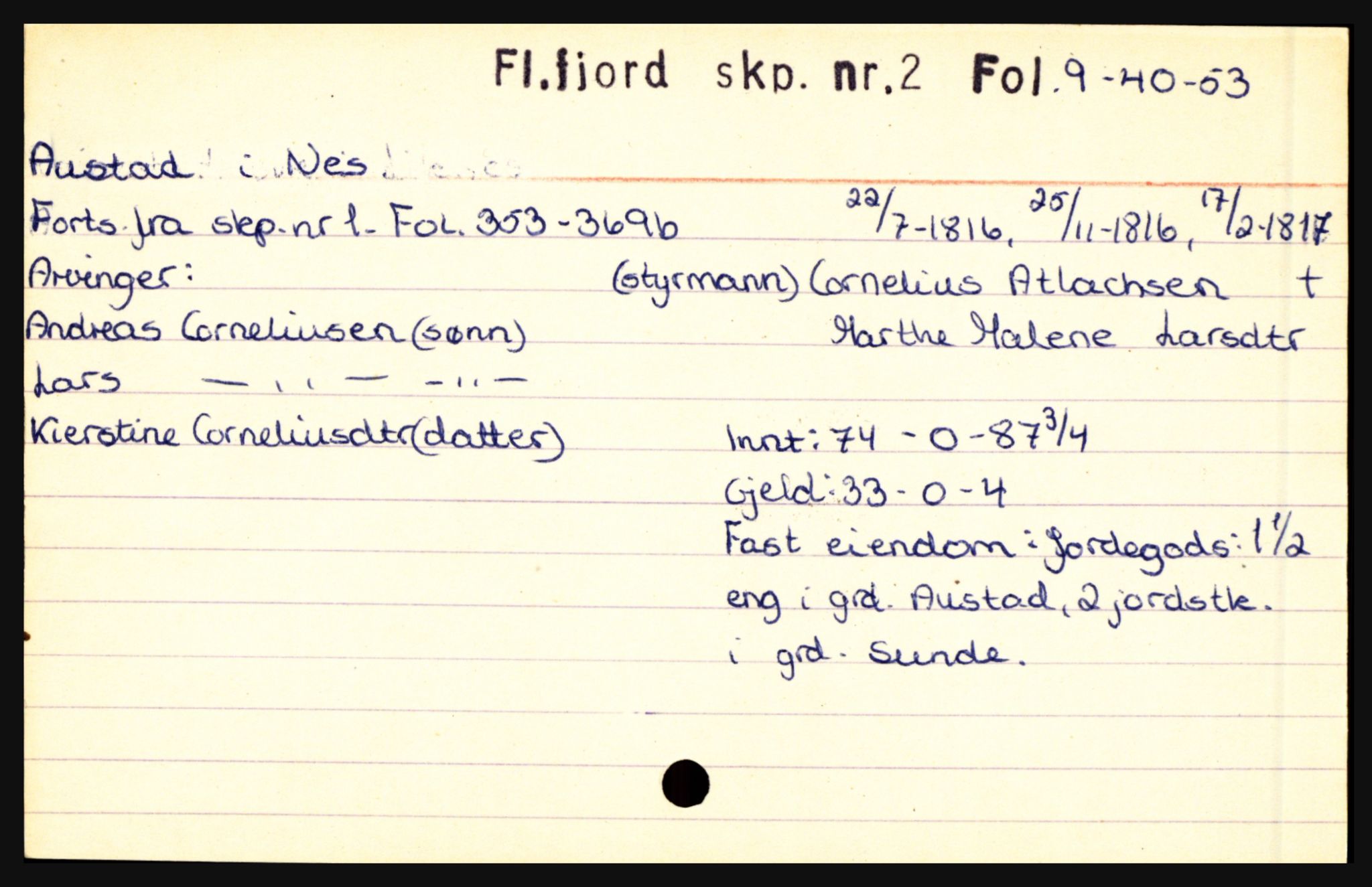 Flekkefjord sorenskriveri, AV/SAK-1221-0001/H, p. 49